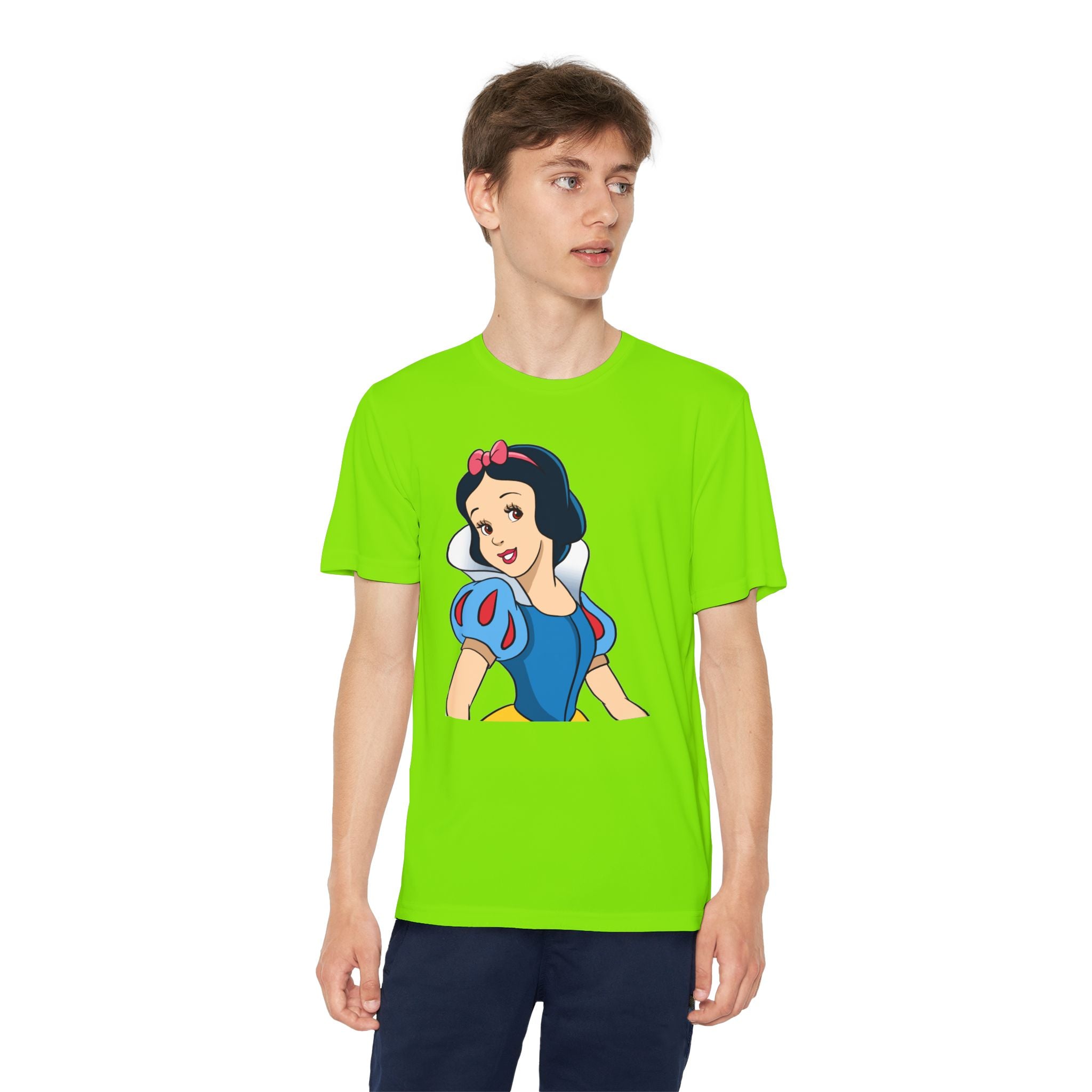 Snow White Youth T-Shirt Sports Graphic Tee, Cool Athletic Shirt for Kids, Perfect for Sports Events, Team Spirit