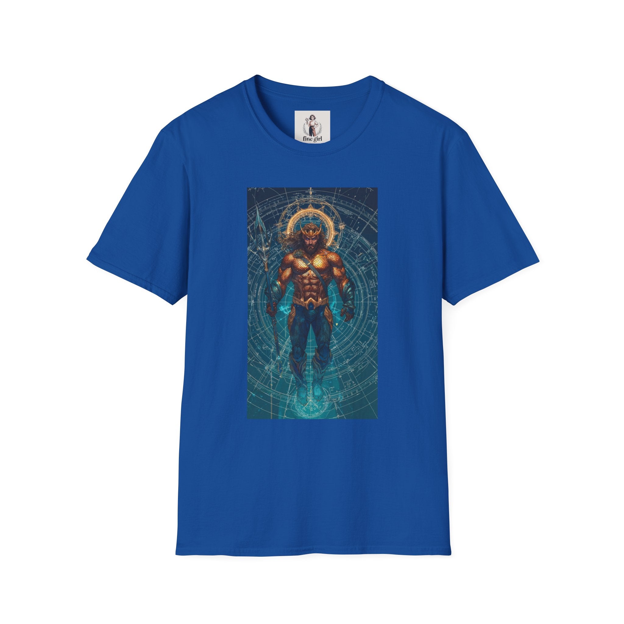 Aquaman Superhero Marvel Unisex Softstyle T-Shirt, Comic Book Tee, Geeky Clothing, Cosplay Costume Top