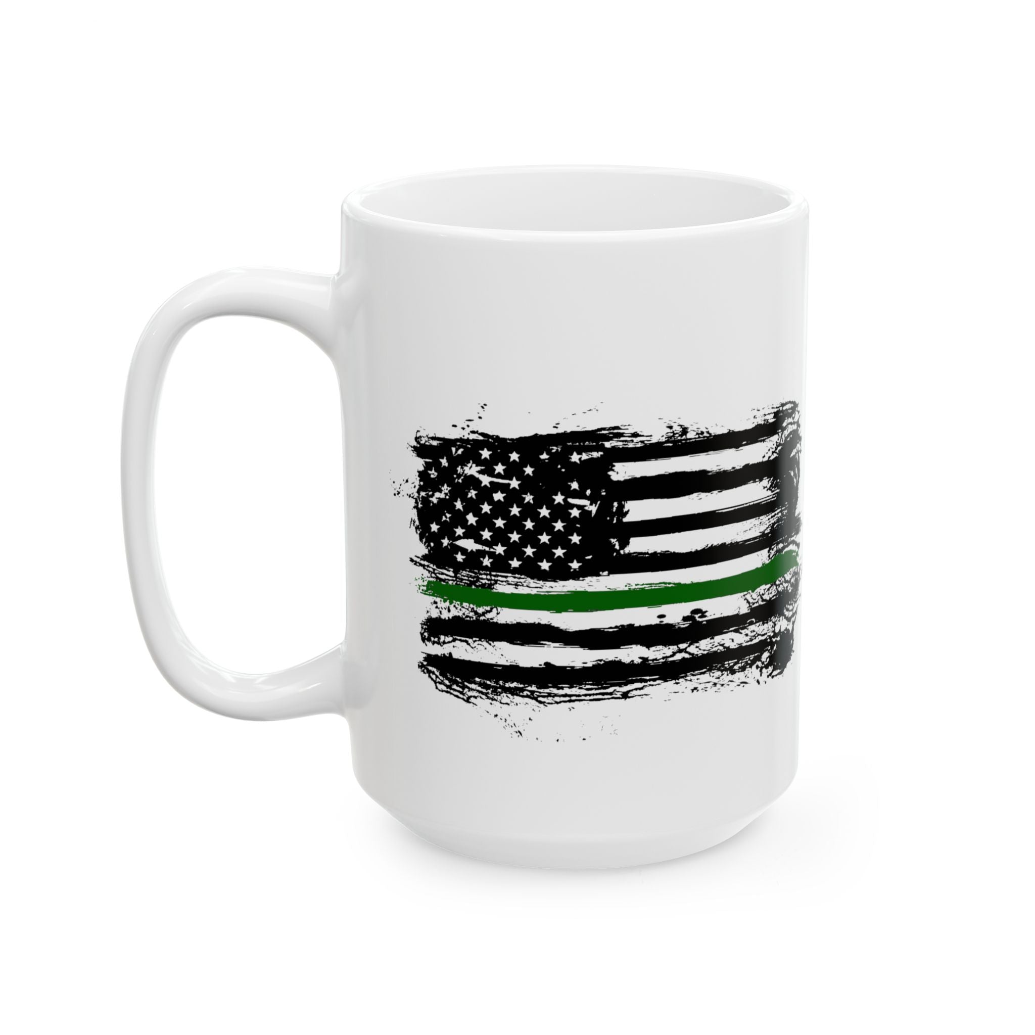 Thin Green Line Flag Patriotic Coffee & Tea Mug