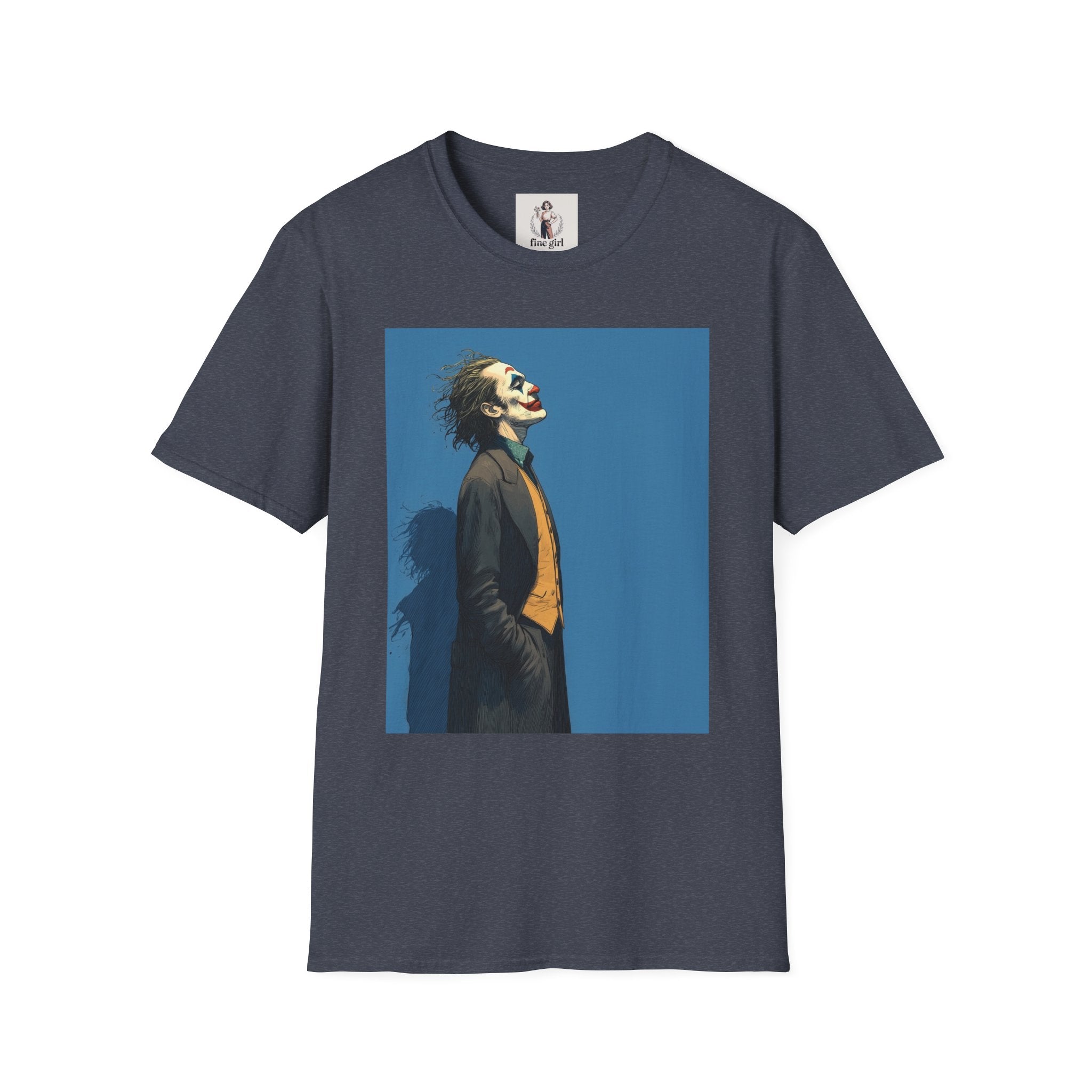 The Joker Superhero Marvel Unisex Softstyle T-Shirt, Comic Book Tee, Geeky Clothing, Cosplay Costume Top
