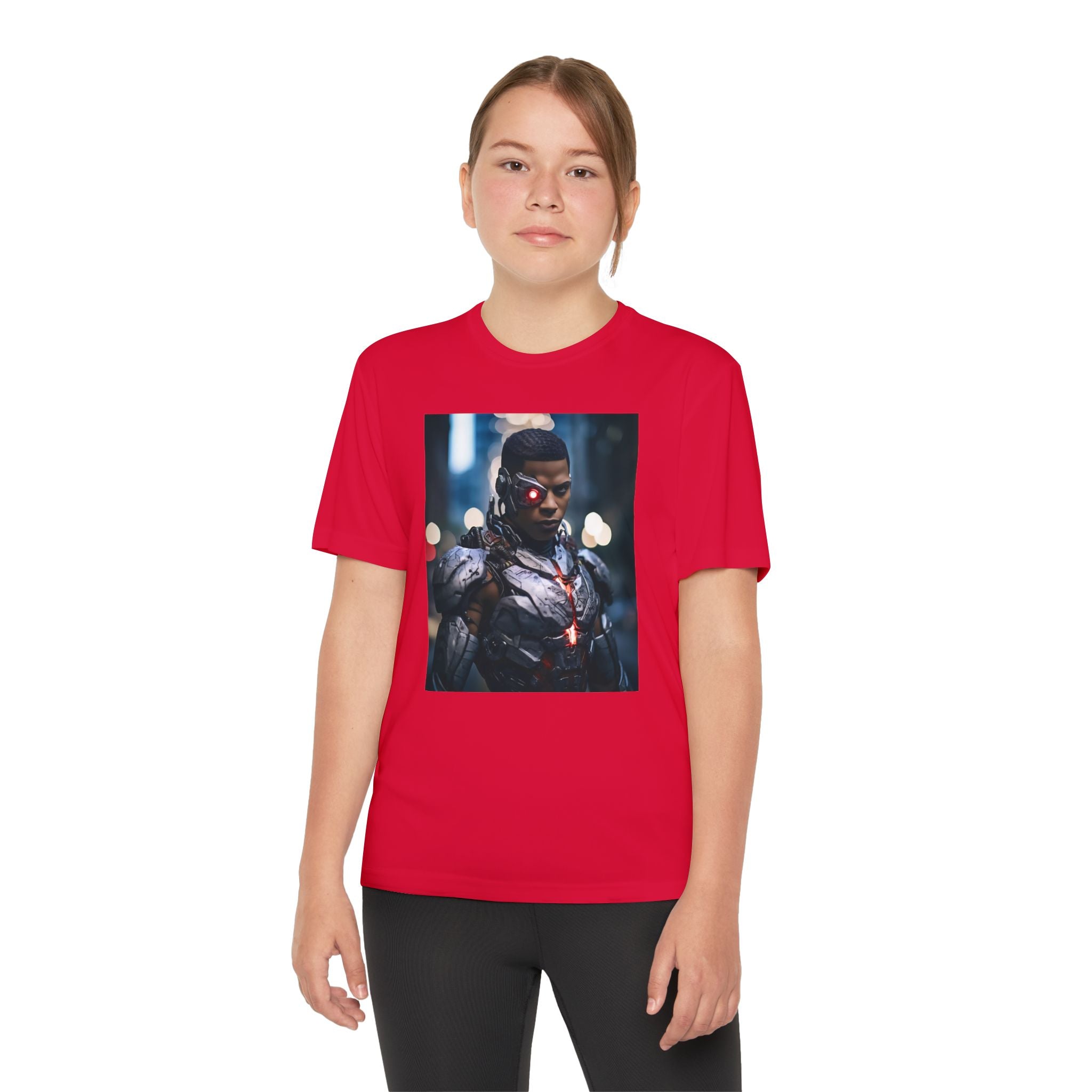 Cyborg Superhero Marvel Patriotic, Kids Graphic T-Shirt, Boys Hero Top, Girls Comic Book Clothing, Birthday