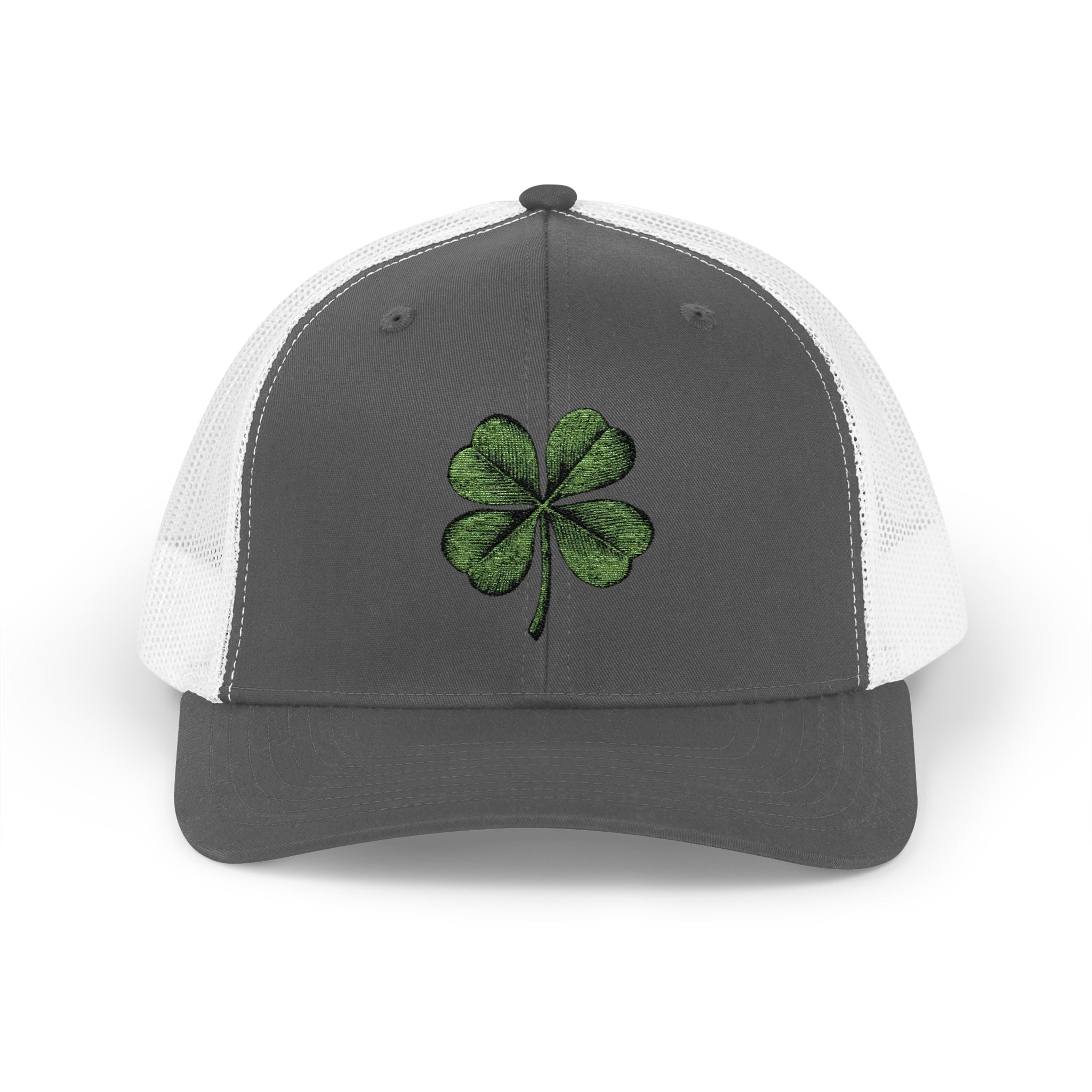 St. Patrick's Day Lucky 4-Leaf Clover Snapback Trucker Cap