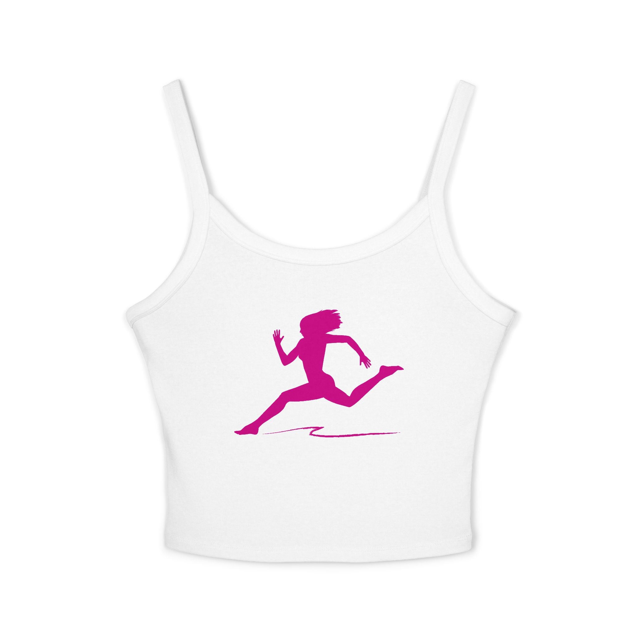 Running Woman Tank Top, Athletic Workout Top, Fitness Sleeveless Shirt, Jogging Muscle Tee, Exercise Gym Cami