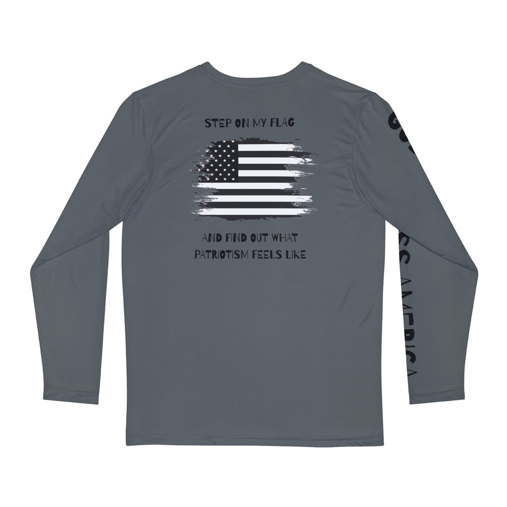 Long Sleeve , Patriotic Step On My Flag Blend, Patriotic Unisex, American Flag Sweatshirt, Fourth of July Hoodie, Patriotism Gift