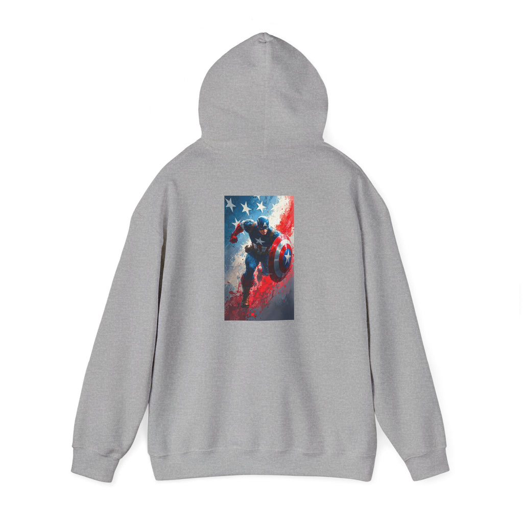 Hooded Sweatshirt - Captain America Design