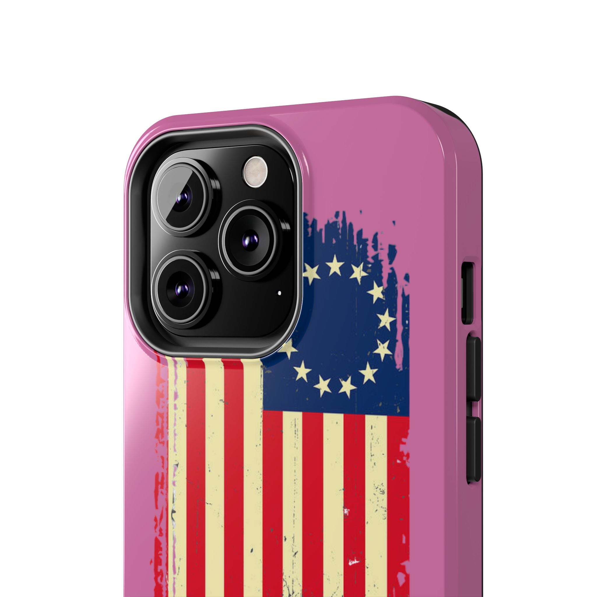 Patriotic Phone Cases with Vintage Flag Design, Tough Case for Independence Day, Memorial Day, 4th of July, Gift for Veterans, USA Pride