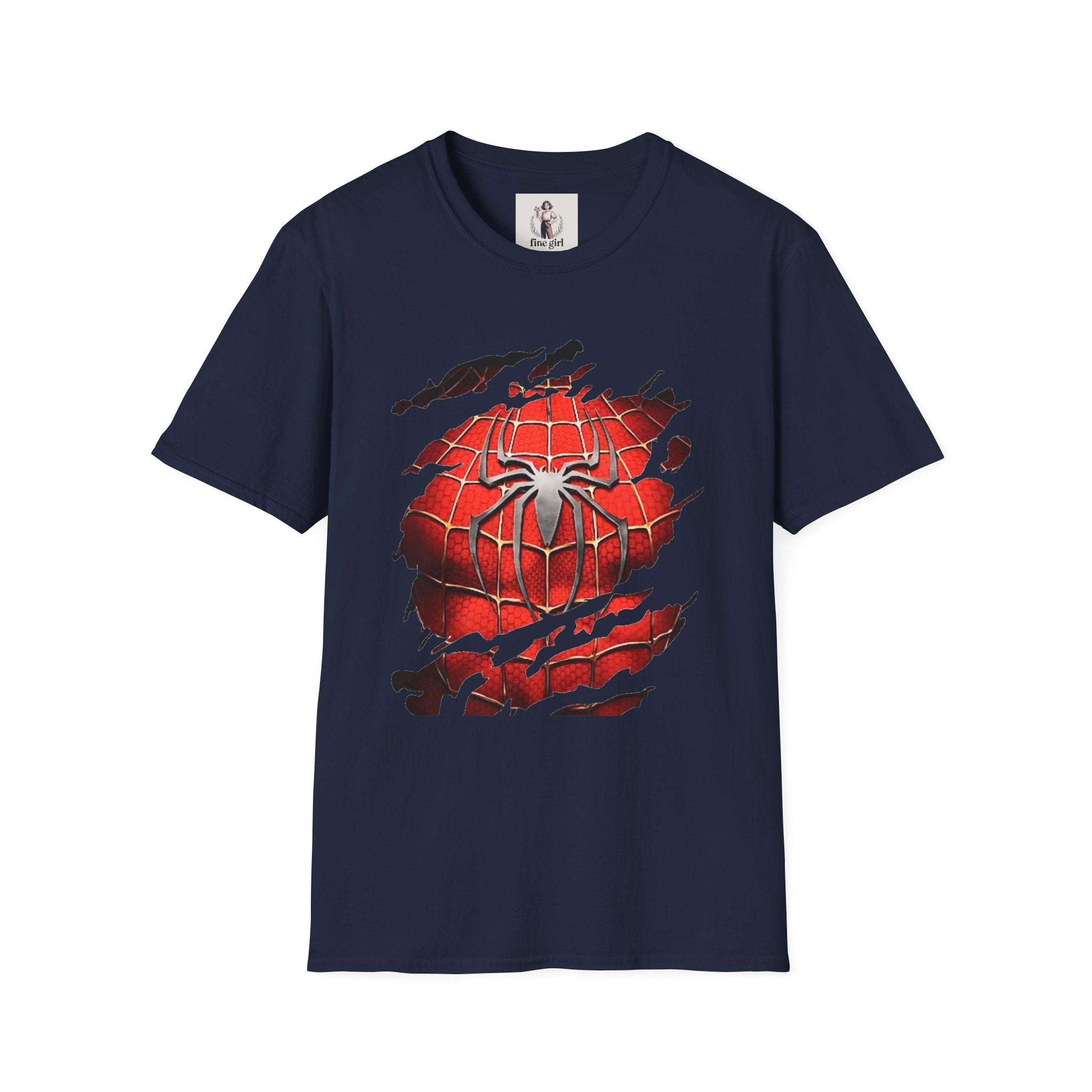 Spiderman Superhero Marvel Unisex Softstyle T-Shirt, Comic Book Tee, Geeky Clothing, Cosplay Costume Top
