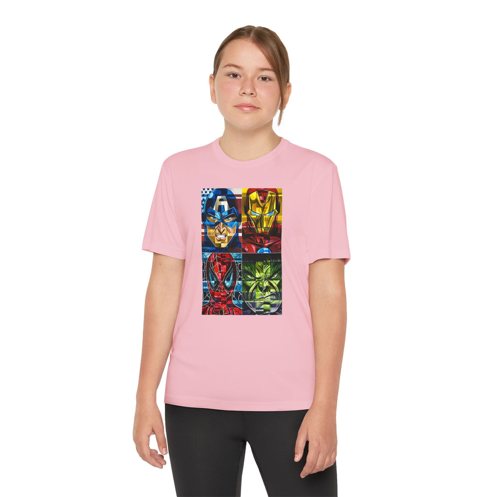 Advengers Youth T-Shirt Sports Graphic Tee, Cool Athletic Shirt for Kids, Perfect for Sports Events, Team Spirit