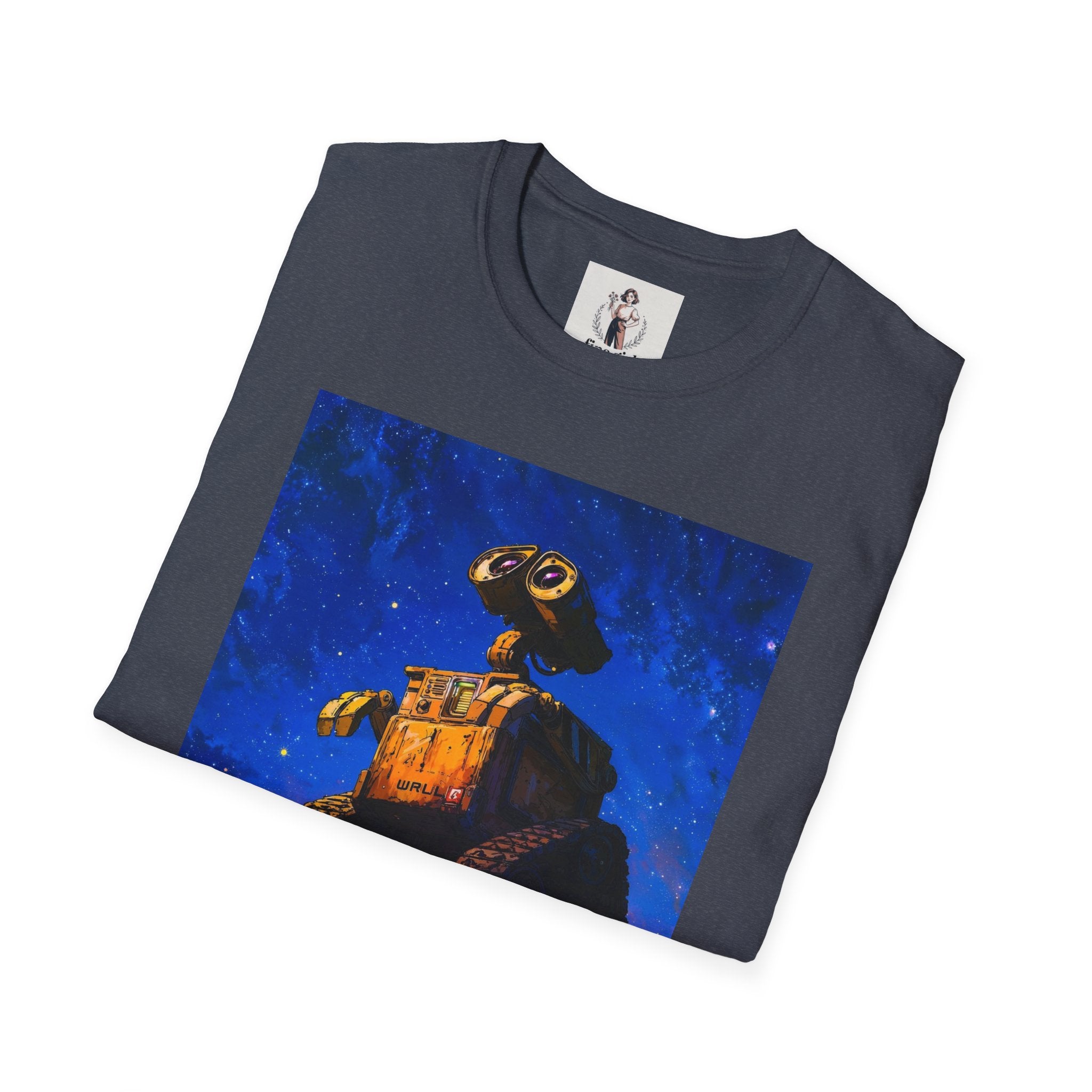 Wall-E Pixar Animation Unisex T-Shirt, Walt Disney Tee, Movie Lover Gift, Graphic Novelty Shirt, Cartoon Character Apparel