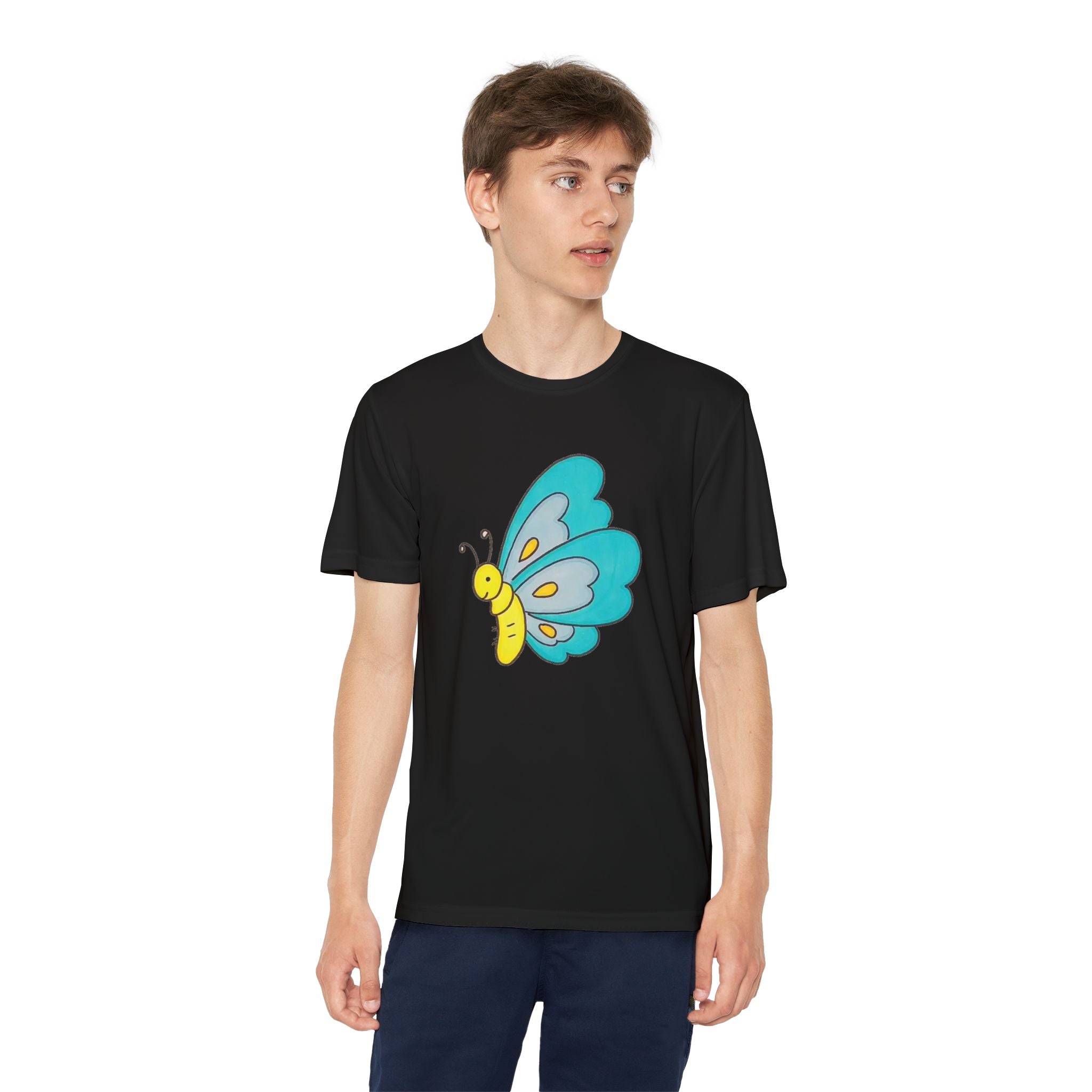 Butterffy Youth T-Shirt Sports Graphic Tee, Cool Athletic Shirt for Kids, Perfect for Sports Events, Team Spirit