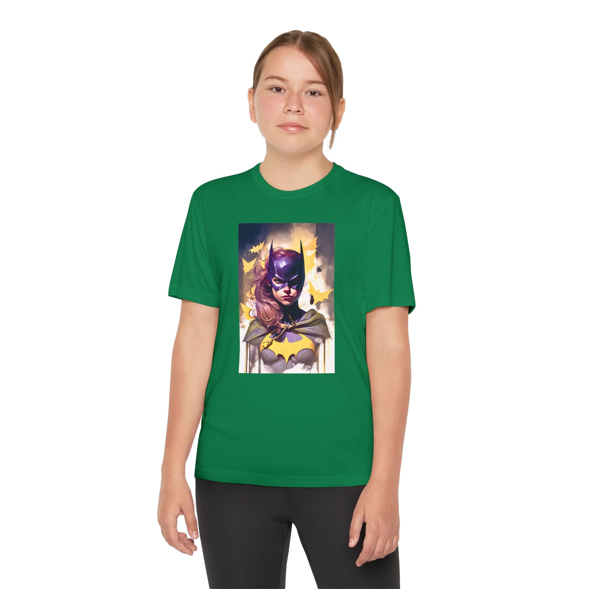 Superhero Youth T-Shirt Sports Graphic Tee, Cool Athletic Shirt for Kids