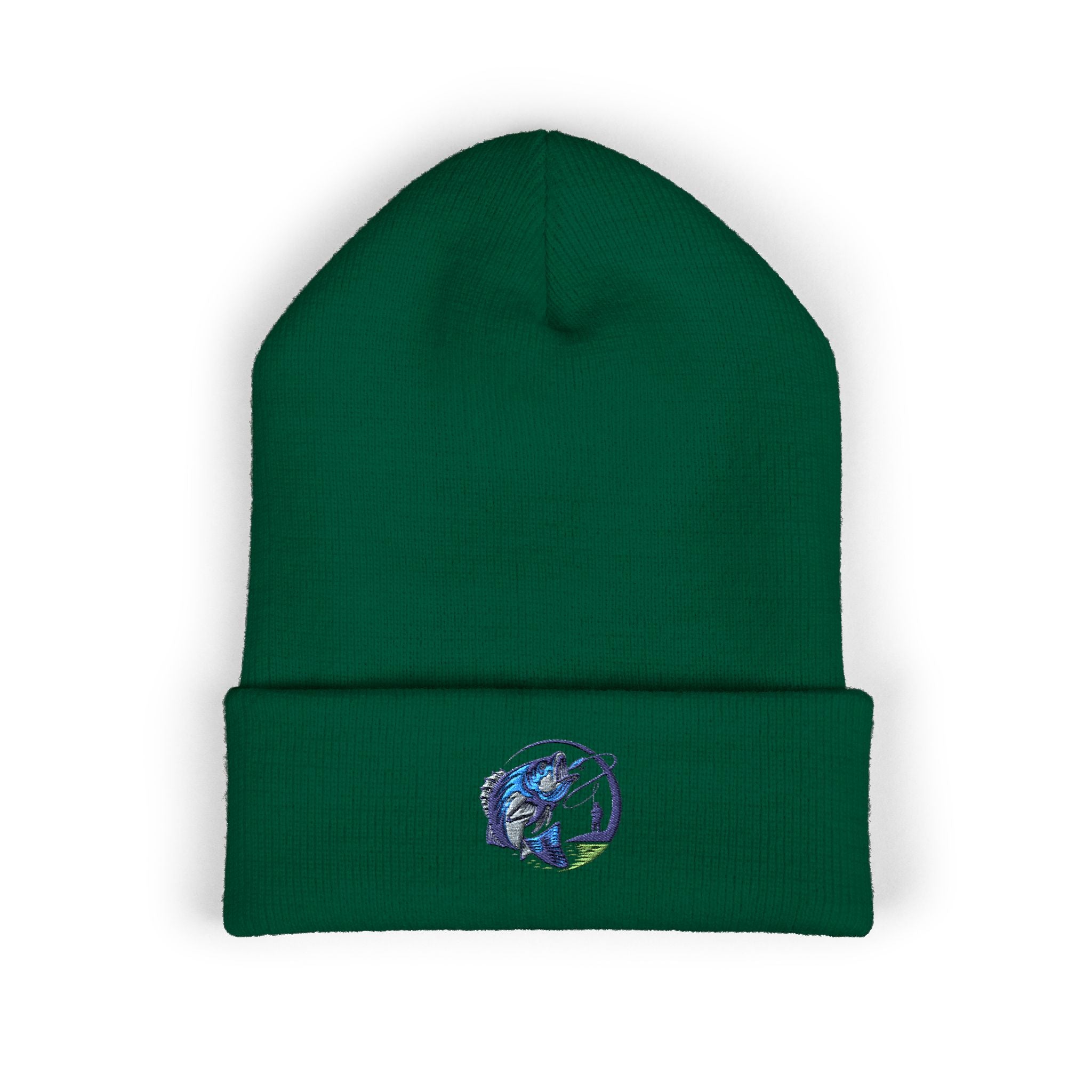 Embroidered Fishing Beanie, Fisherman Gift, Outdoor Apparel, Fishing Gear, Angler Hat, Fishing Lure Beanie