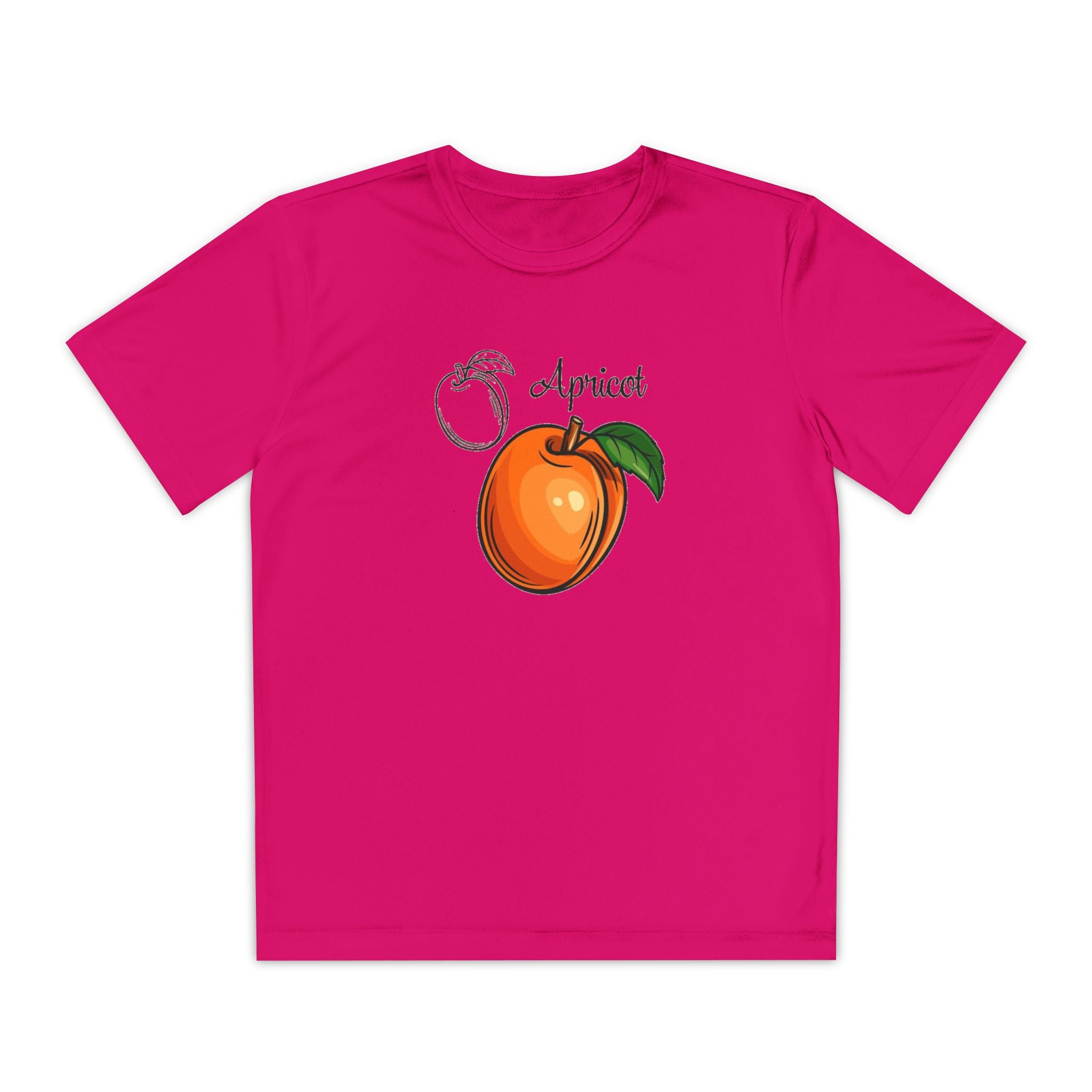 Apricot Youth T-Shirt Sports Graphic Tee, Cool Athletic Shirt for Kids, Perfect for Sports Events, Team Spirit