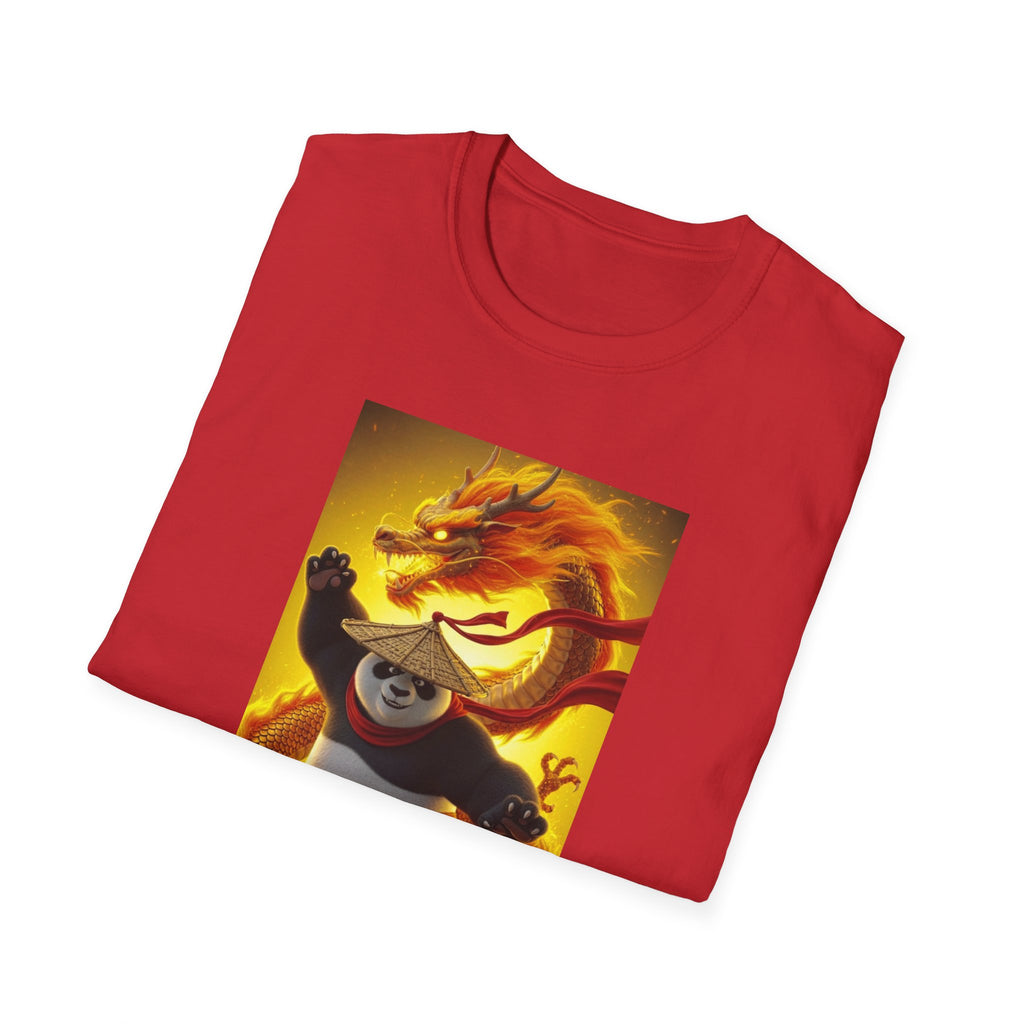Kung Fu Panda Unisex Softstyle T-Shirt, DreamWorks Animation Youth Competitor Tee, Graphic Tee, Movie Fan Gift, Cult Classic Shirt, Comfy