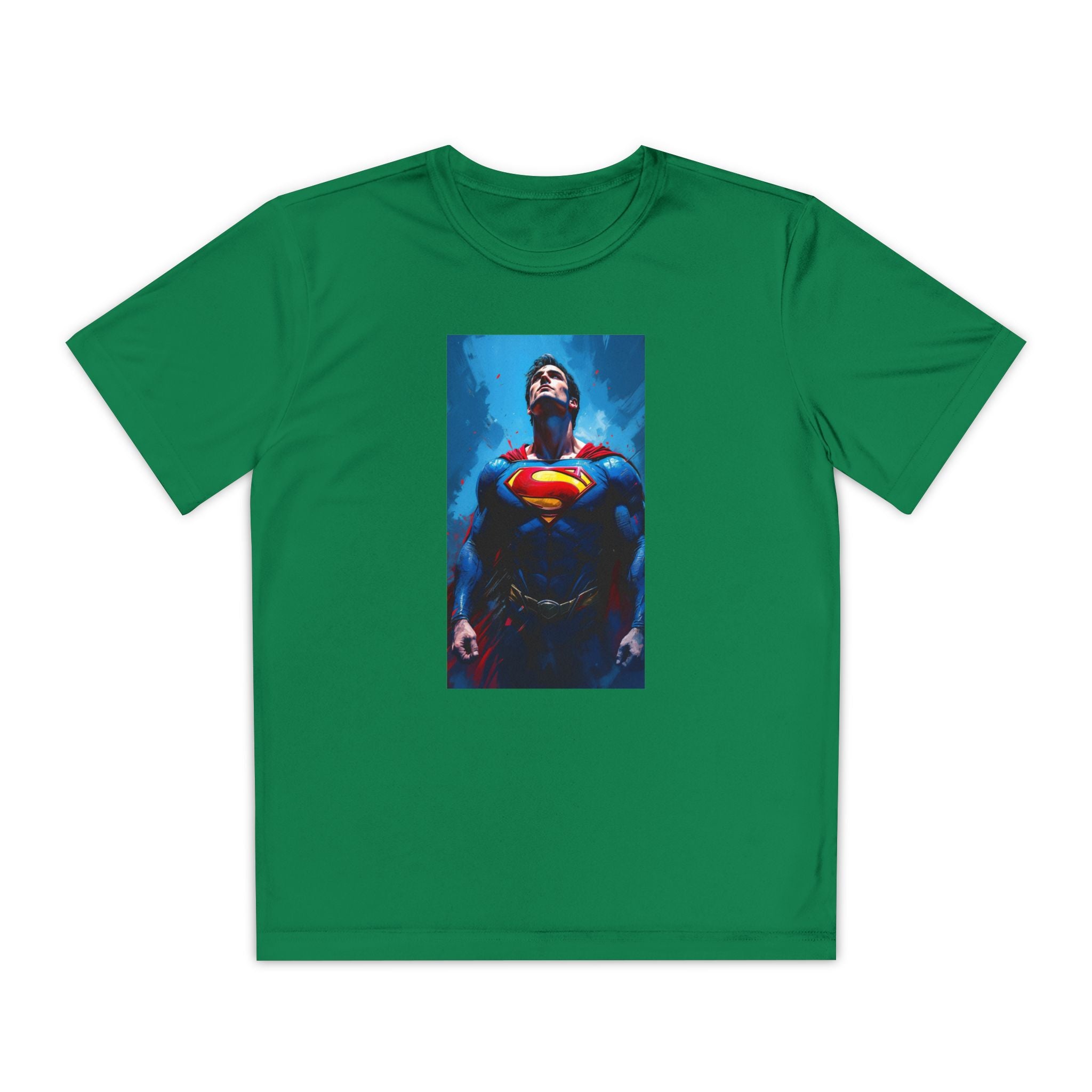 Superman Superhero Marvel T-Shirt, Youth Competitor Tee,  Kids Comic Book Hero Top, Children's Graphic Tee, Youth Super Power T-Shirt