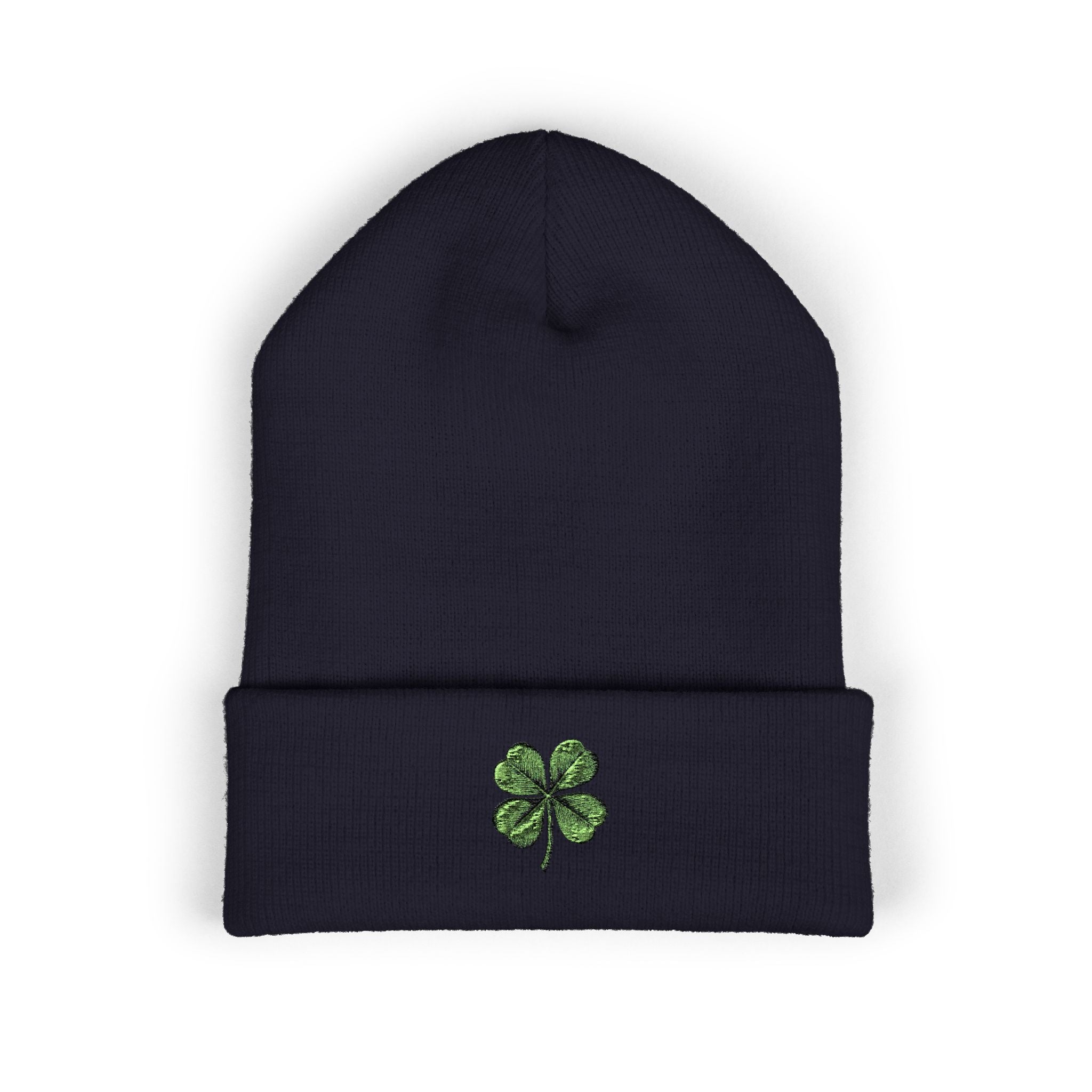 St. Patrick's Day 4-Leaf Clover Embroidered Beanie
