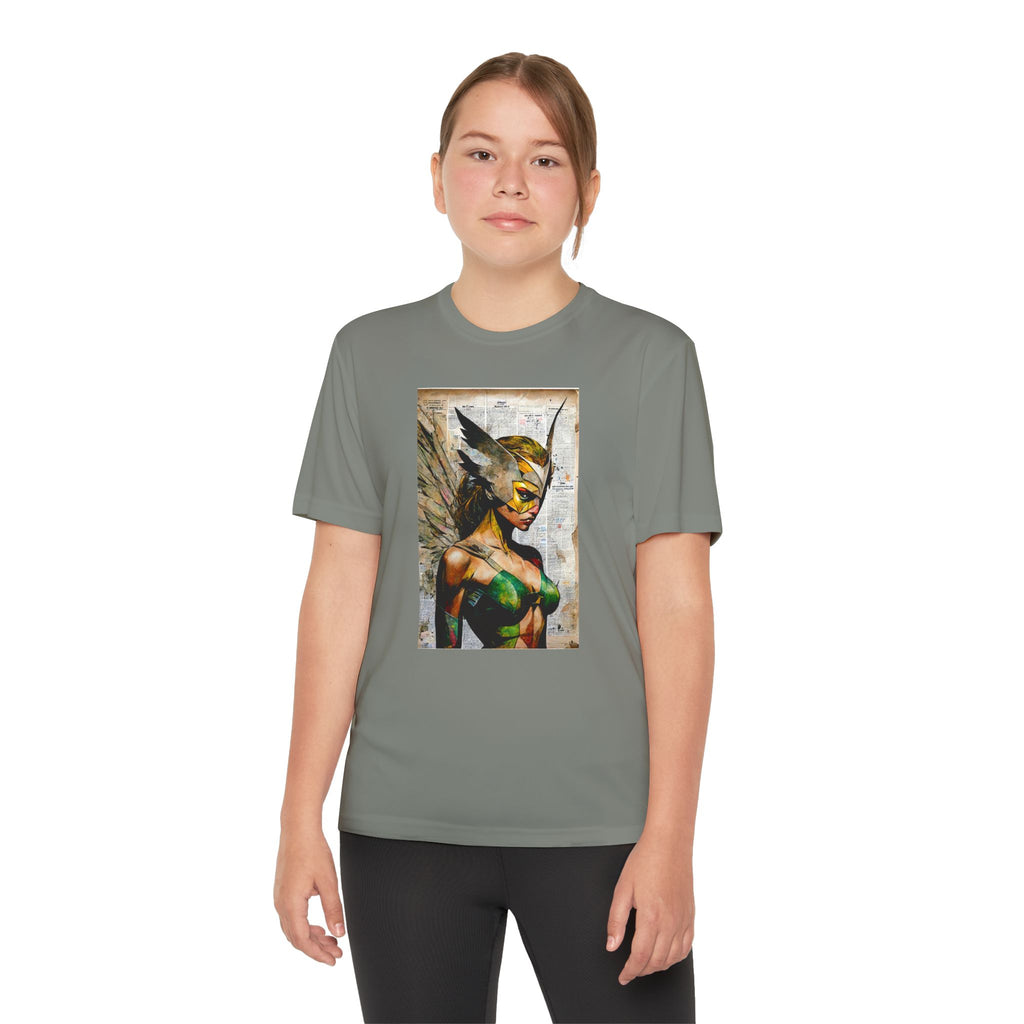Superhero Youth T-Shirt Sports Graphic Tee, Cool Athletic Shirt for Kids