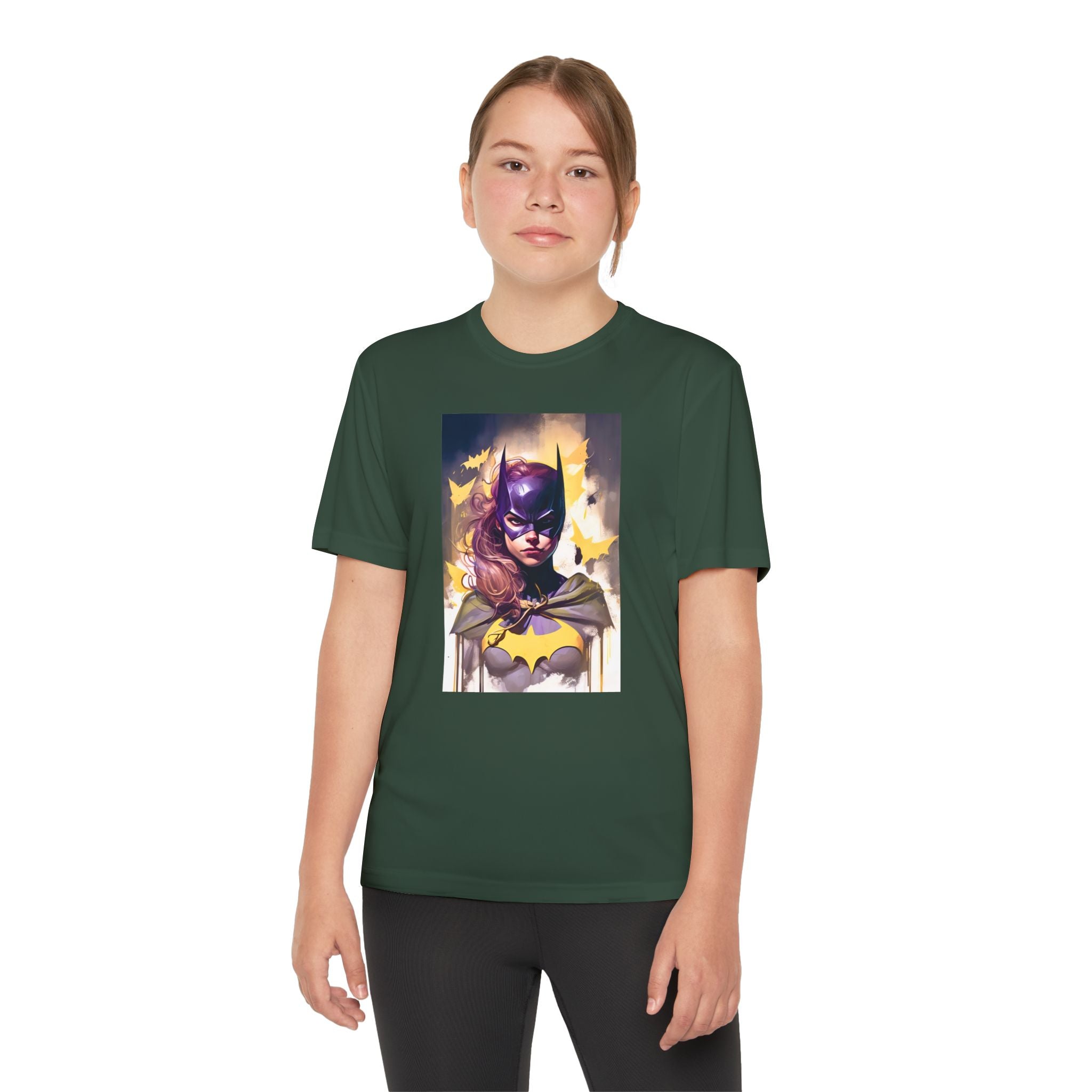 Superhero Youth T-Shirt Sports Graphic Tee, Cool Athletic Shirt for Kids