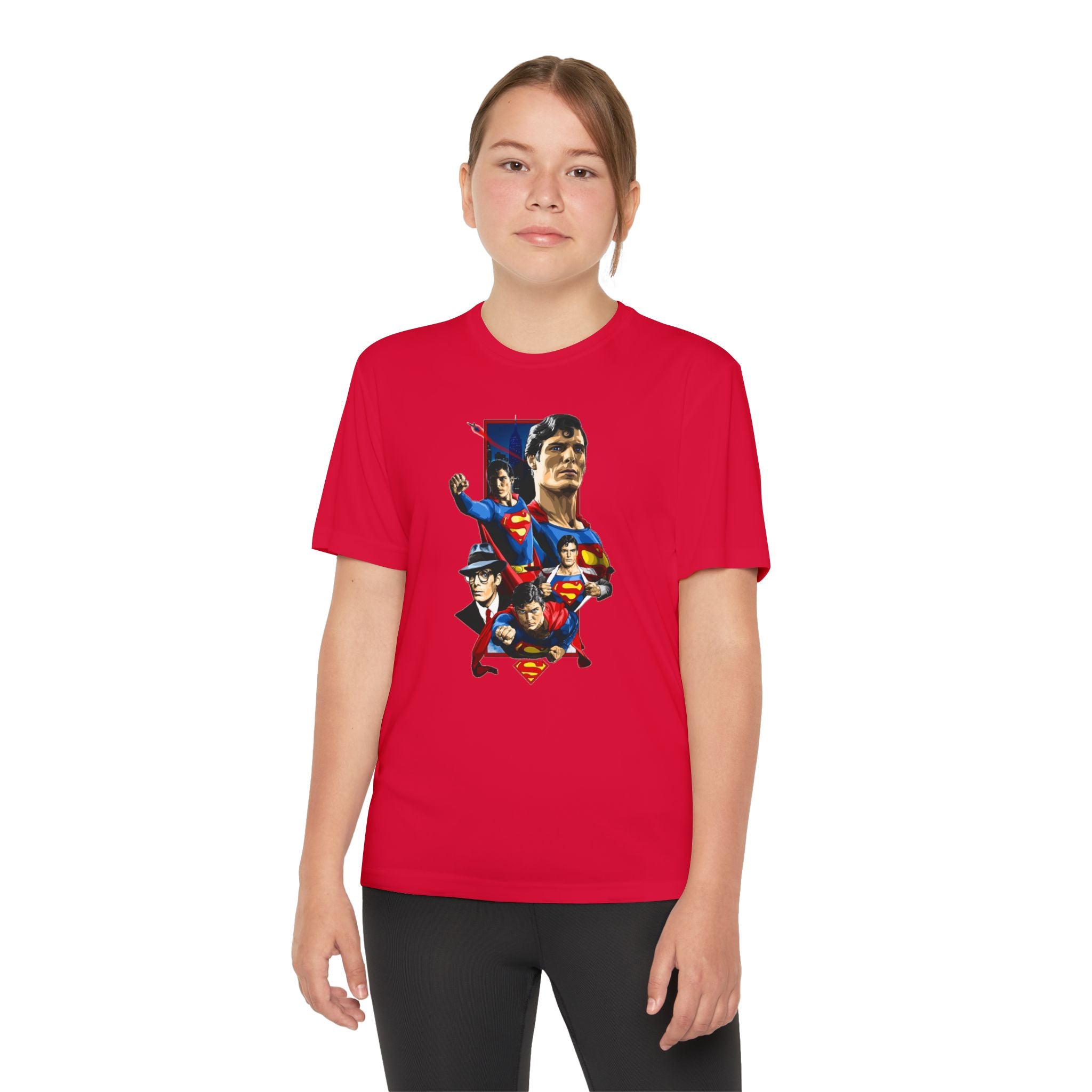 Superman Youth T-Shirt Sports Graphic Tee, Cool Athletic Shirt for Kids, Perfect for Sports Events, Team Spirit
