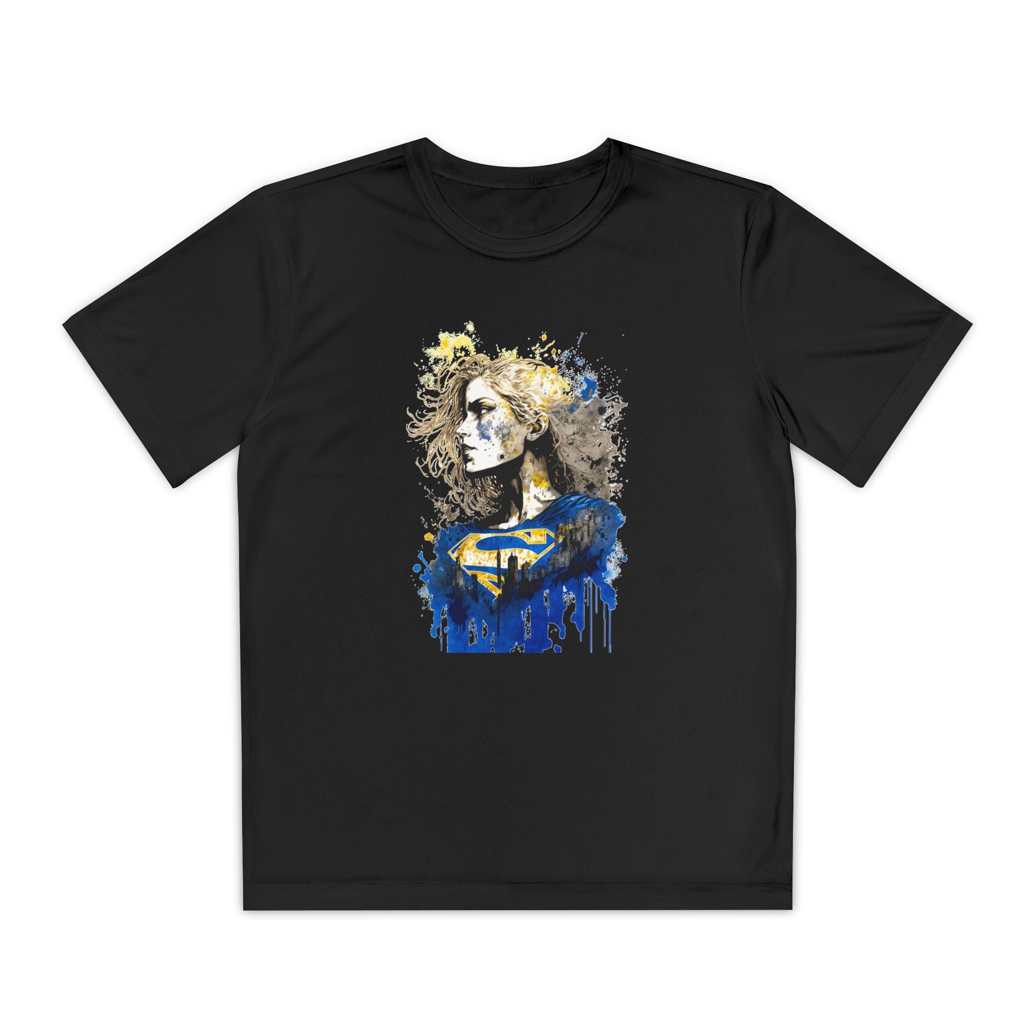 Superhero Youth T-Shirt Sports Graphic Tee, Cool Athletic Shirt for Kids