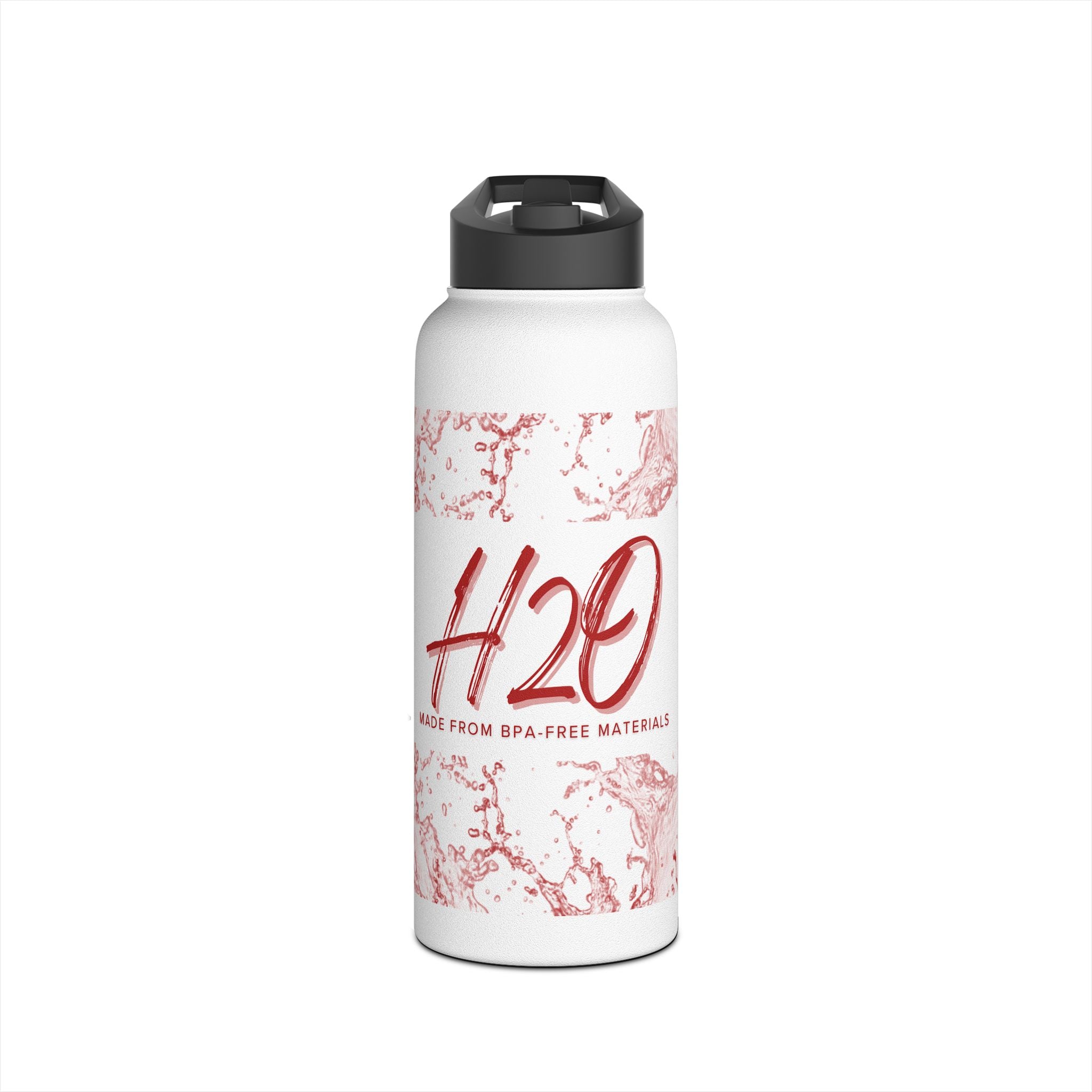 H2O Stainless Steel Water Bottle, Eco-Friendly Hydration for Travel, Sports, Yoga, Gifts, Outdoor Adventures