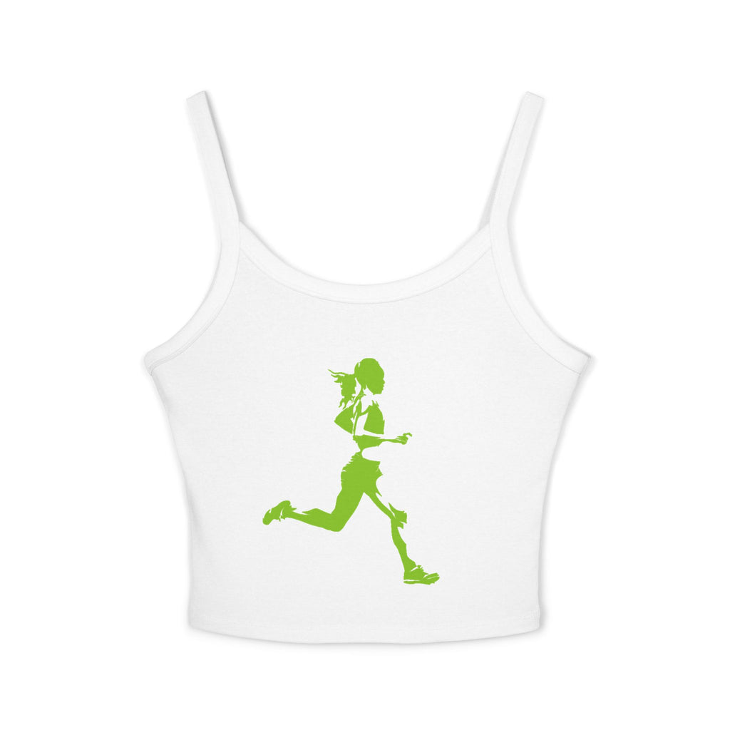 Running Woman Tank Top, Athletic Workout Top, Fitness Sleeveless Shirt, Jogging Muscle Tee, Exercise Gym Cami