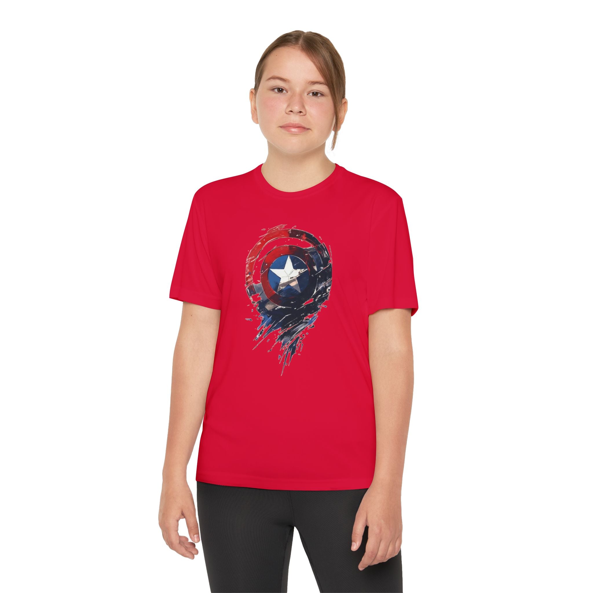 Advengers Youth T-Shirt Sports Graphic Tee, Cool Athletic Shirt for Kids