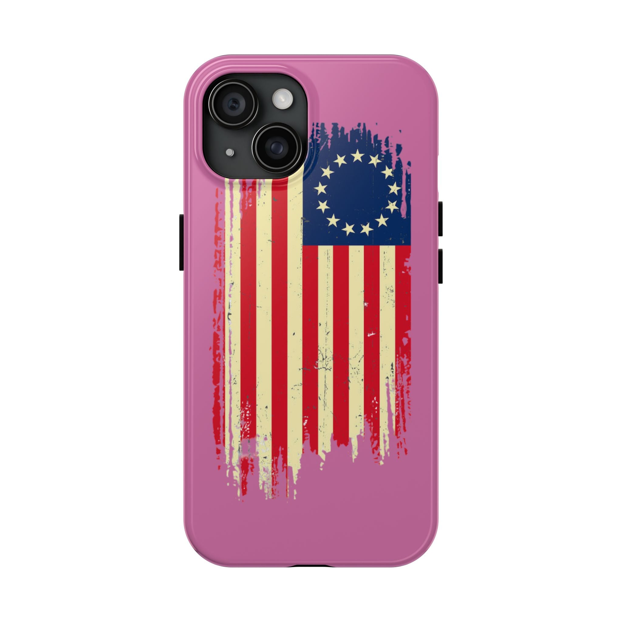 Patriotic Phone Cases with Vintage Flag Design, Tough Case for Independence Day, Memorial Day, 4th of July, Gift for Veterans, USA Pride