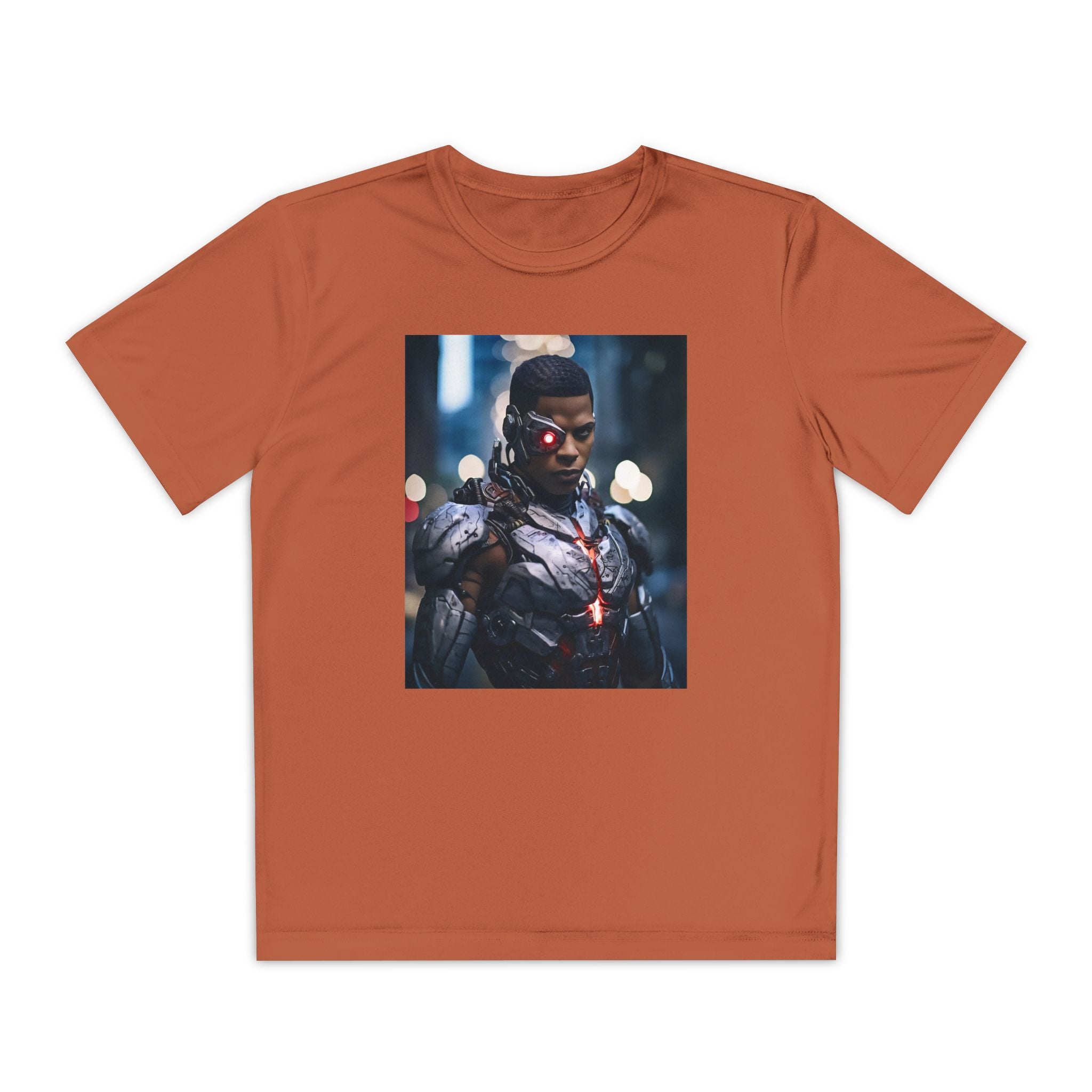 Cyborg Superhero Marvel Patriotic, Kids Graphic T-Shirt, Boys Hero Top, Girls Comic Book Clothing, Birthday