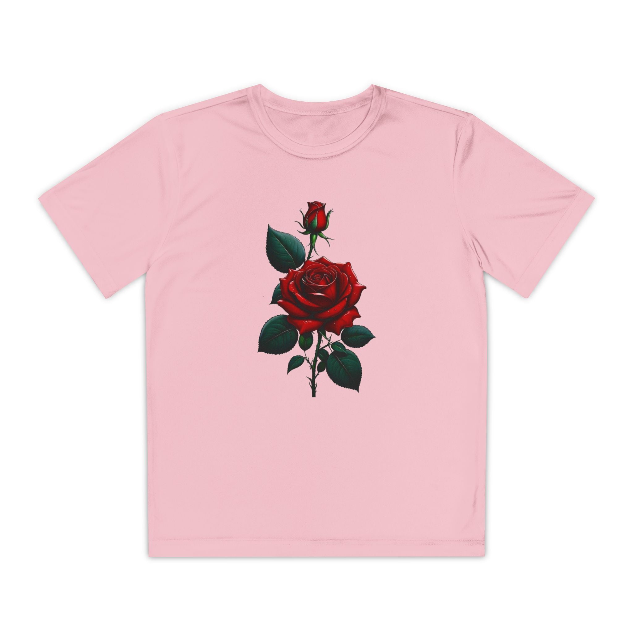 Flower Youth Tshirt, Girls Floral Tee, Kids Spring Shirt, Children's Botanical Top, Teen Blossom T-Shirt