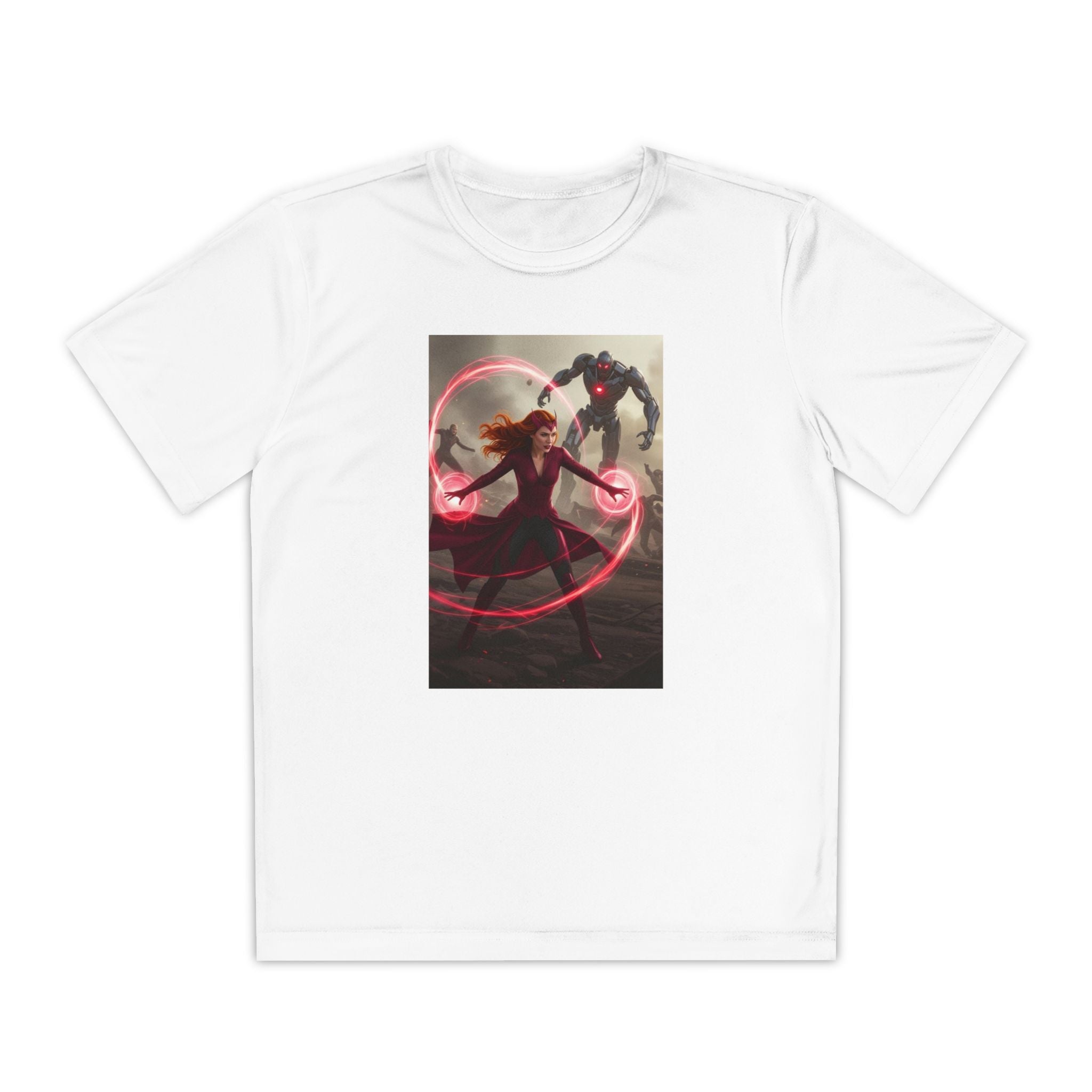 Superhero Youth T-Shirt Sports Graphic Tee, Cool Athletic Shirt for Kids