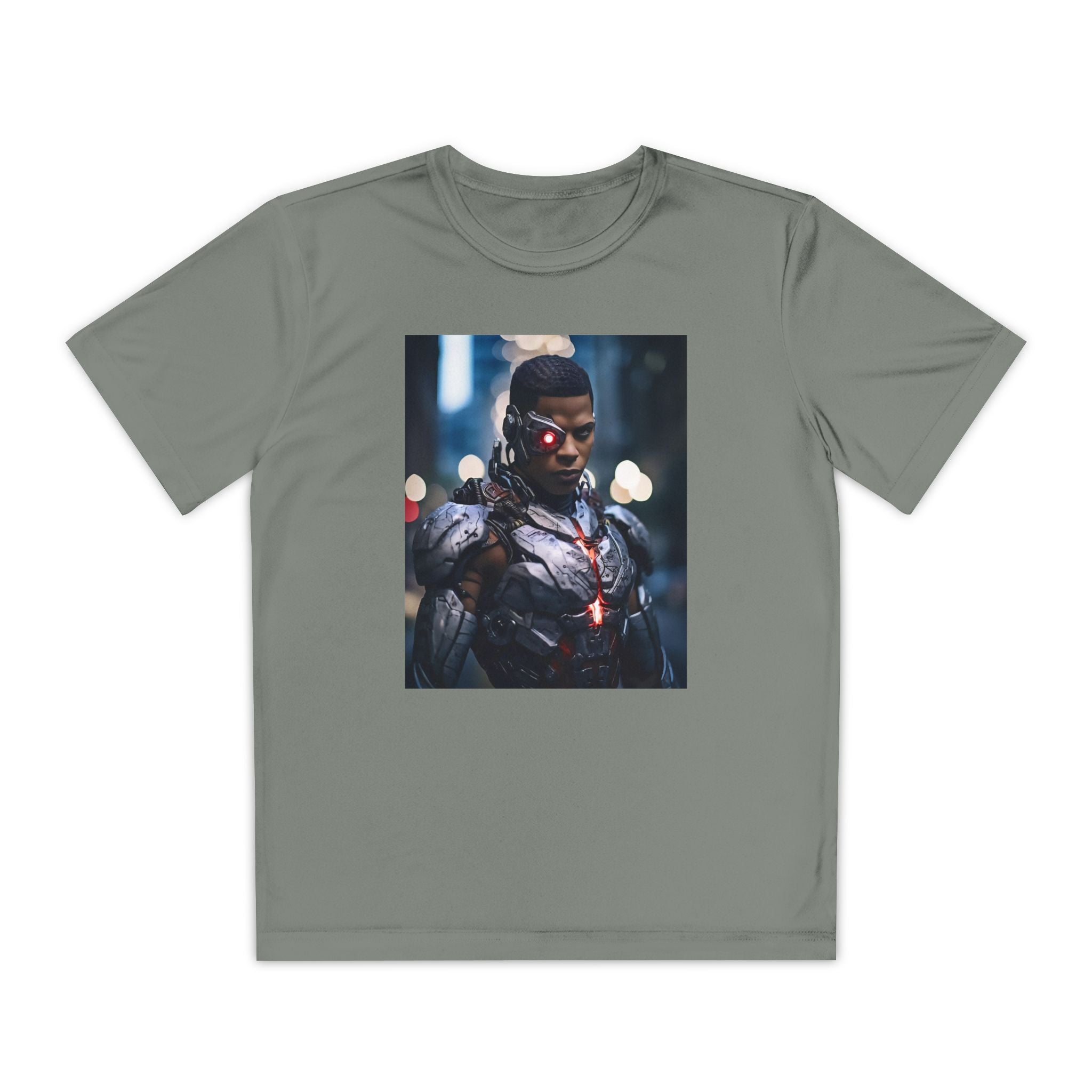 Cyborg Superhero Marvel Patriotic, Kids Graphic T-Shirt, Boys Hero Top, Girls Comic Book Clothing, Birthday