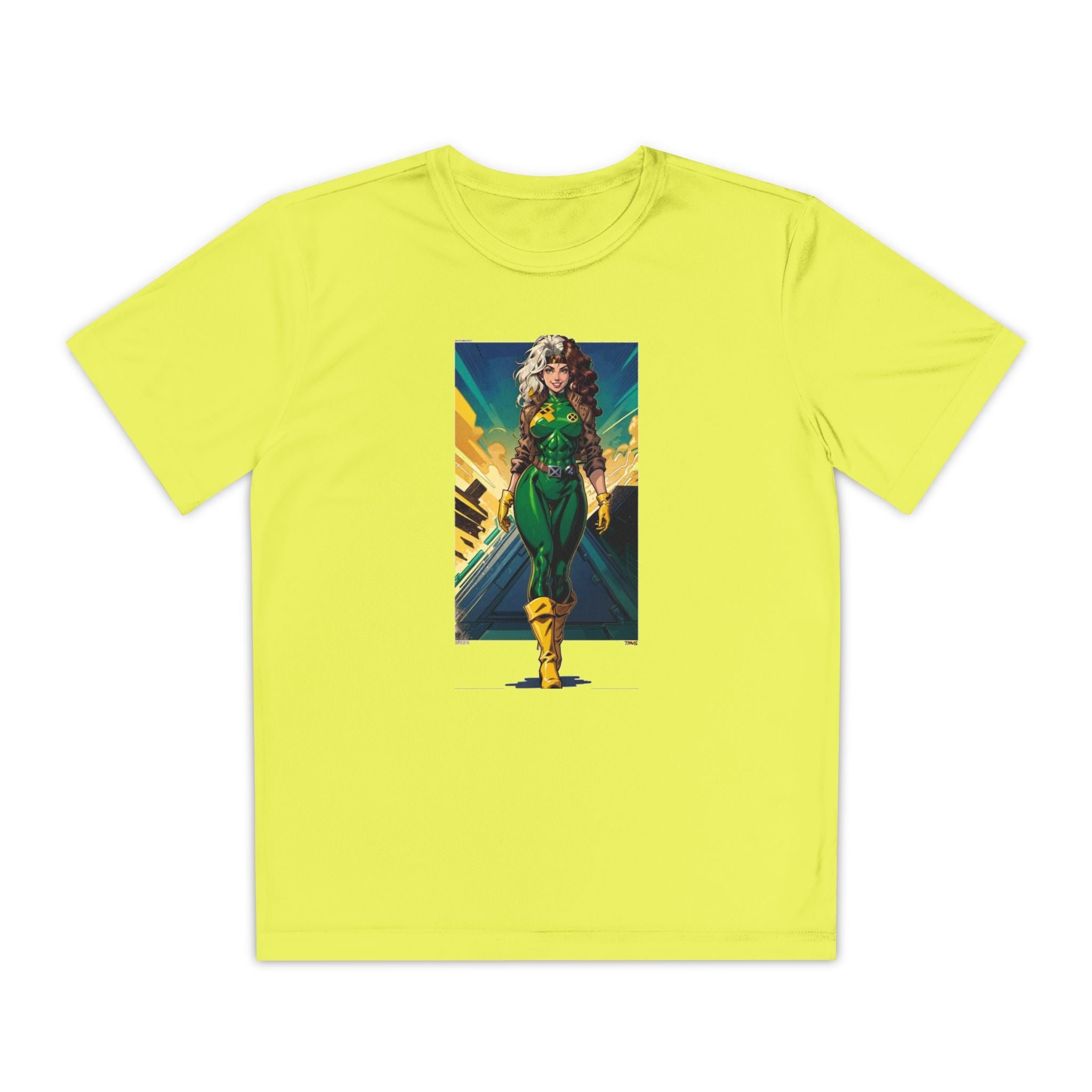 Superhero Youth T-Shirt Sports Graphic Tee, Cool Athletic Shirt for Kids