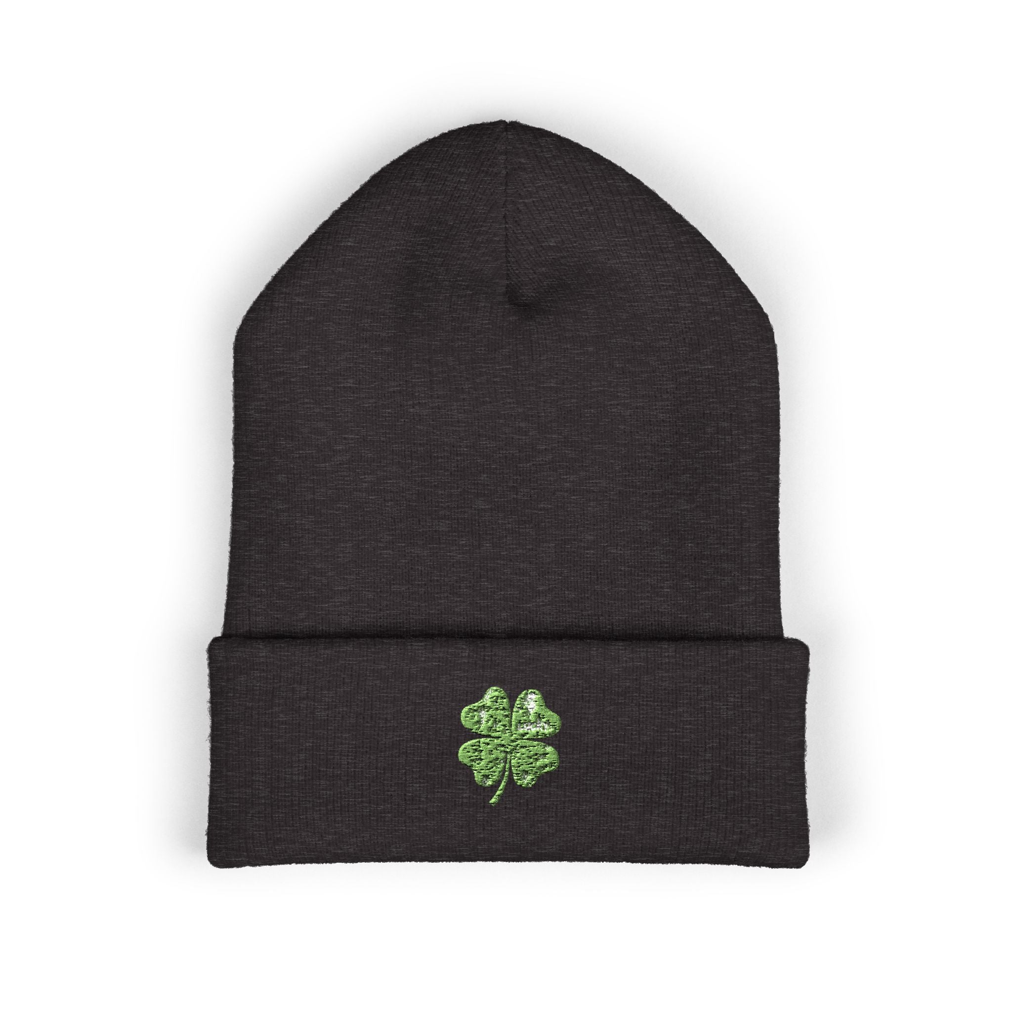 St. Patrick's Day 4-Leaf Clover Embroidered Beanie