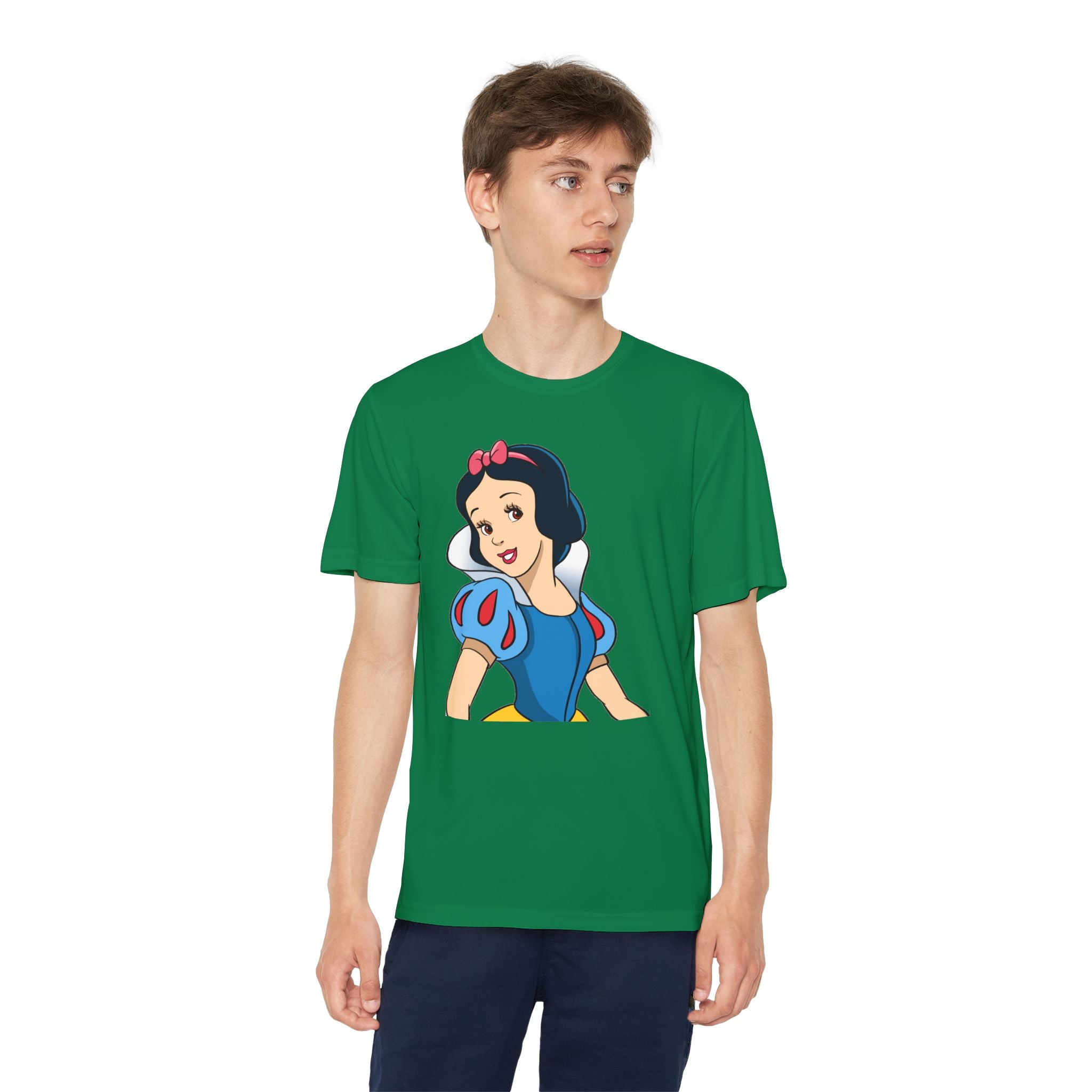 Snow White Youth T-Shirt Sports Graphic Tee, Cool Athletic Shirt for Kids, Perfect for Sports Events, Team Spirit