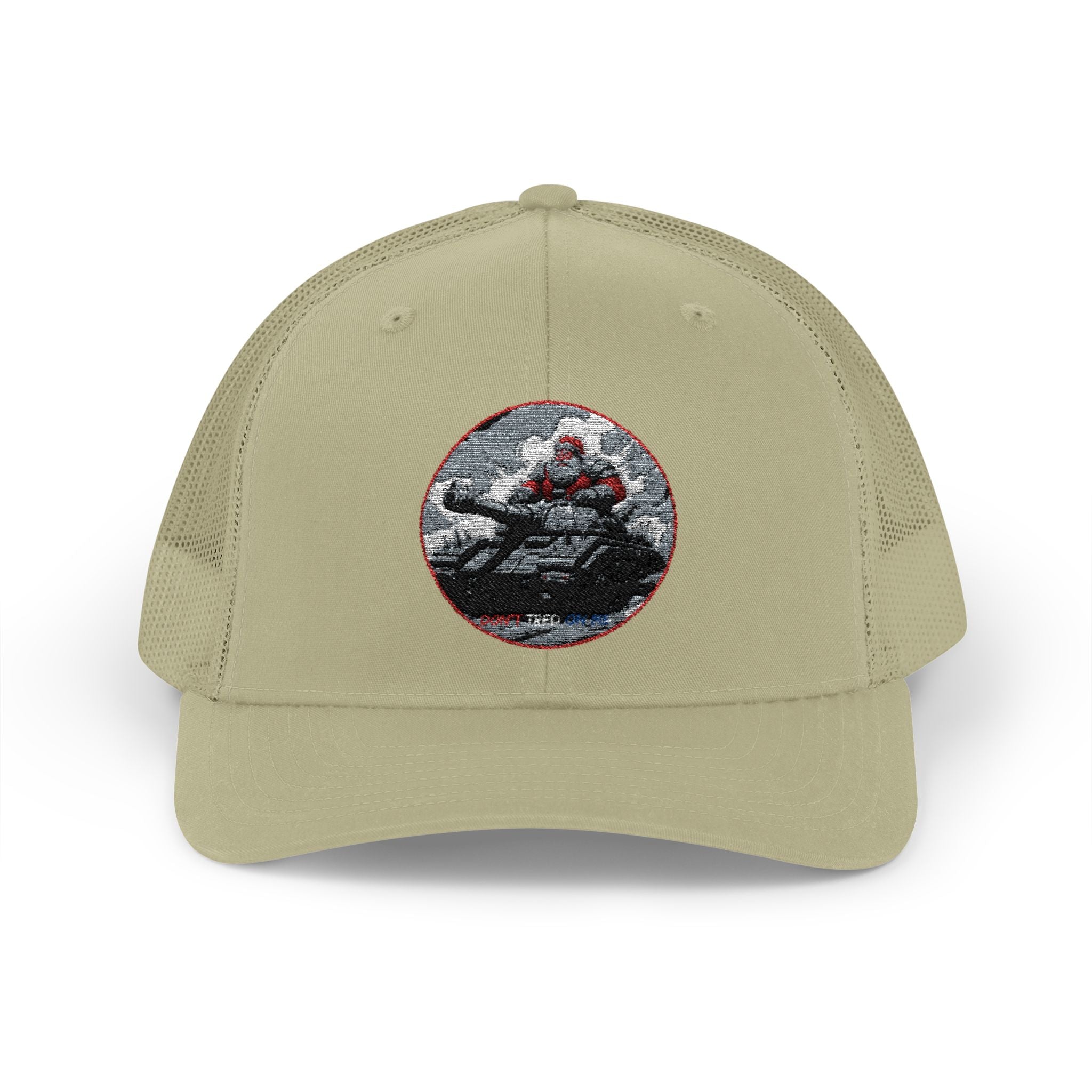 Santa Claus On A Tank Christmas Patriotic, Trucker Cap, Patriotic hat, Truckers Hat, Patriotic Accessories