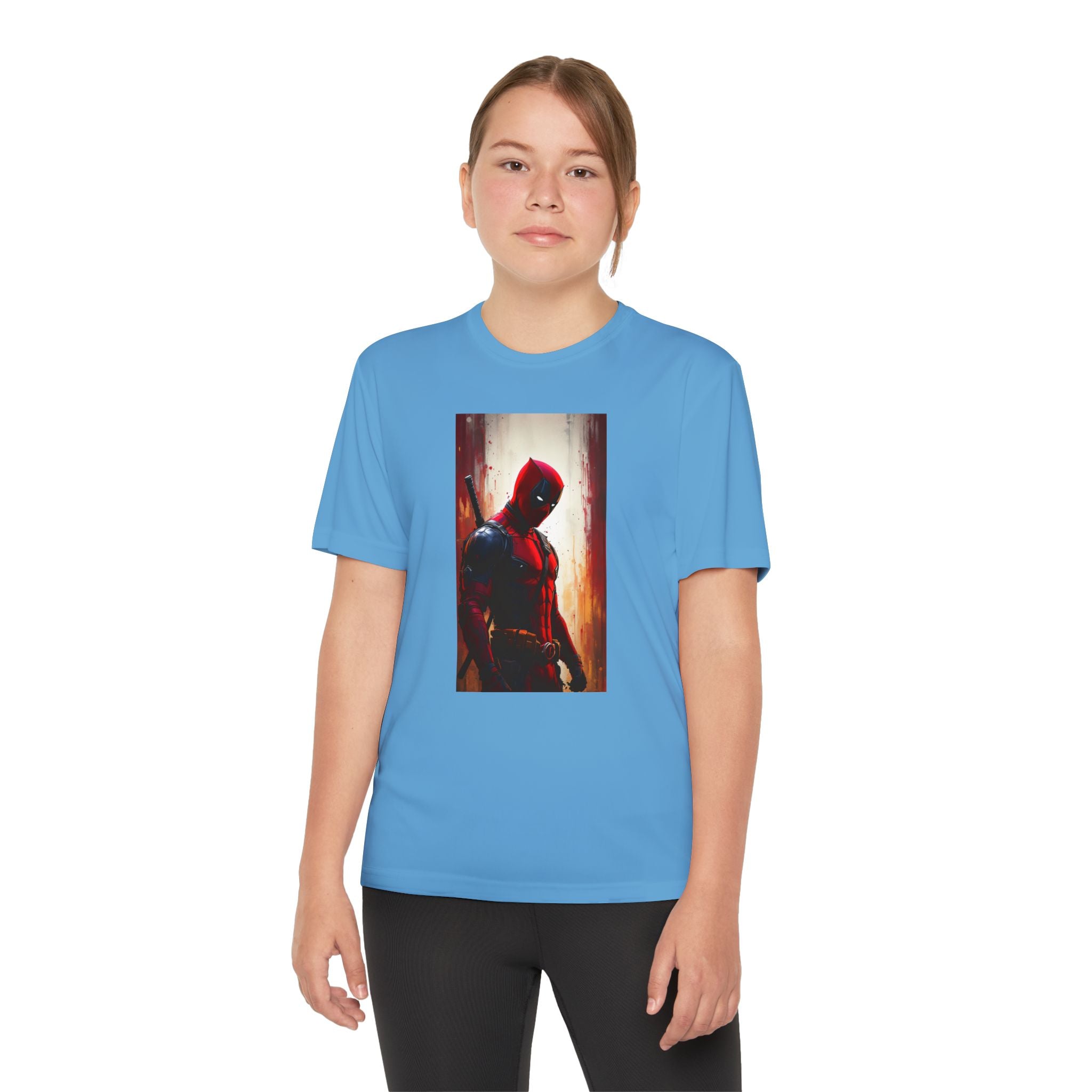 Deadpool Superhero Marvel Patriotic, Kids Graphic T-Shirt, Boys Hero Top, Girls Comic Book Clothing, Birthday