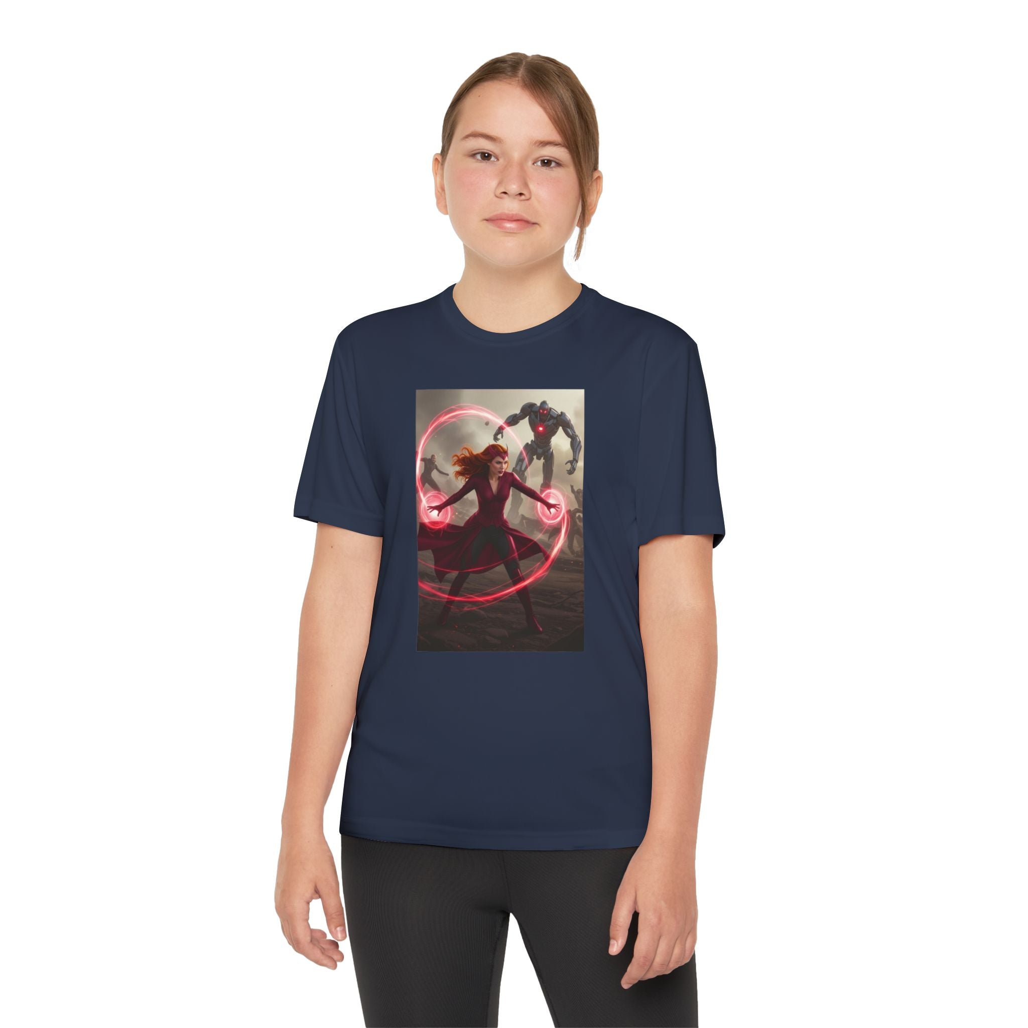 Superhero Youth T-Shirt Sports Graphic Tee, Cool Athletic Shirt for Kids