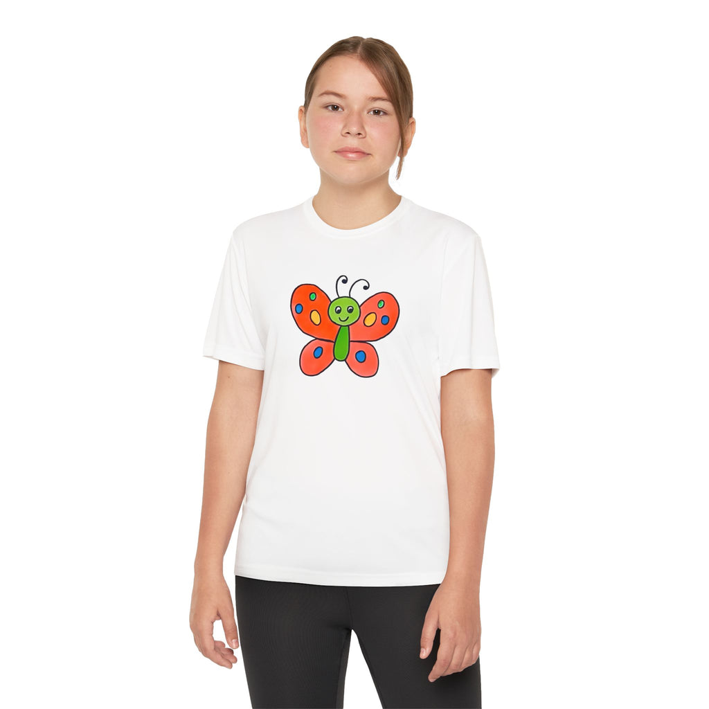 Butterffy Youth T-Shirt Sports Graphic Tee, Cool Athletic Shirt for Kids, Perfect for Sports Events, Team Spirit