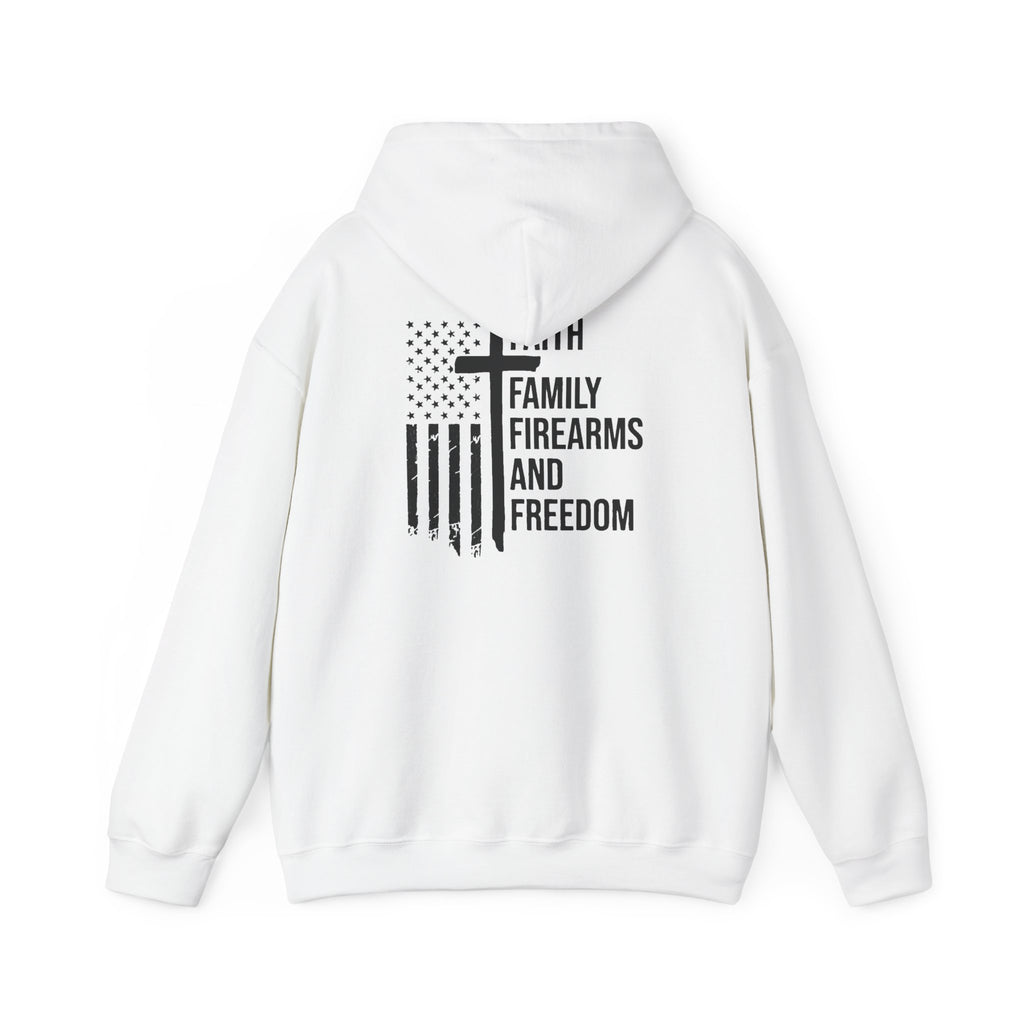 Hooded Sweatshirt - Faith Family Firearms Freedom Design