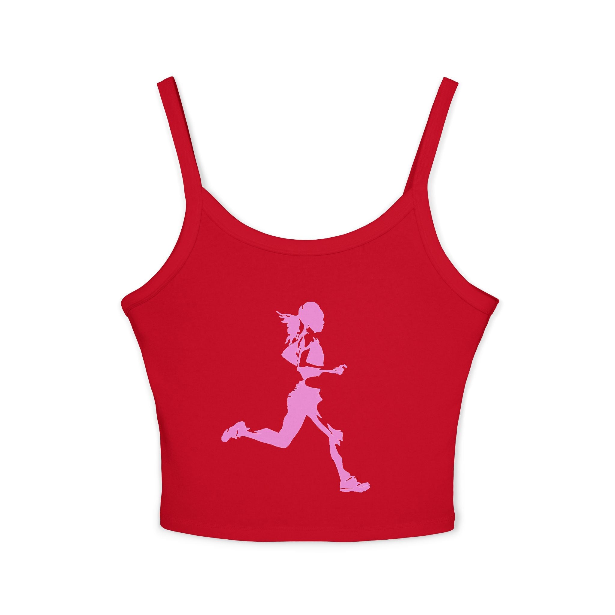 Running Woman Tank Top, Athletic Workout Top, Fitness Sleeveless Shirt, Jogging Muscle Tee, Exercise Gym Cami