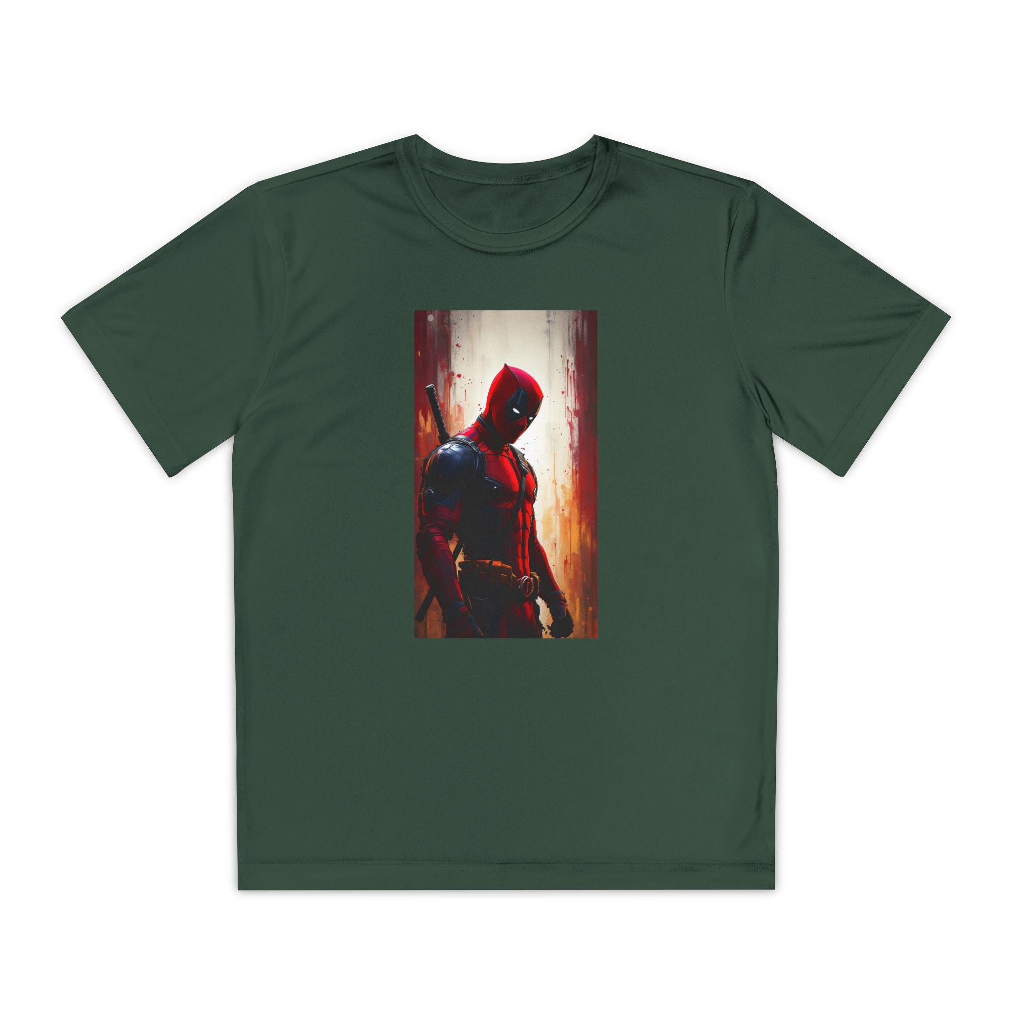 Deadpool Superhero Marvel Patriotic, Kids Graphic T-Shirt, Boys Hero Top, Girls Comic Book Clothing, Birthday