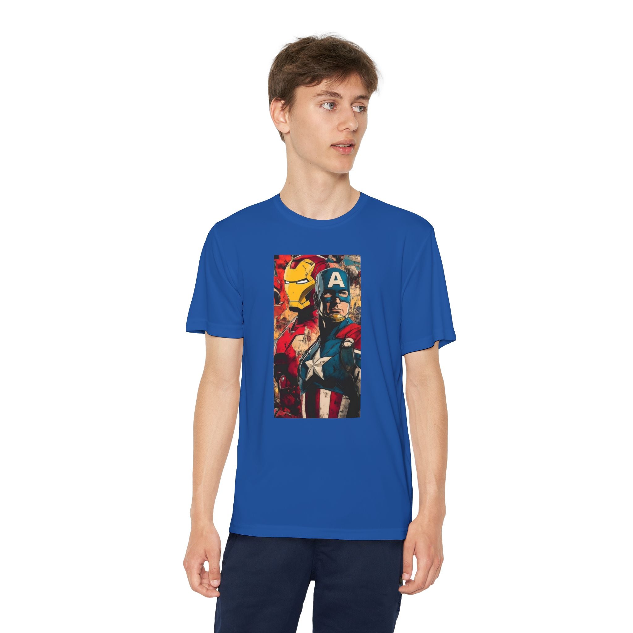 Advengers Youth T-Shirt Sports Graphic Tee, Cool Athletic Shirt for Kids, Perfect for Sports Events, Team Spirit