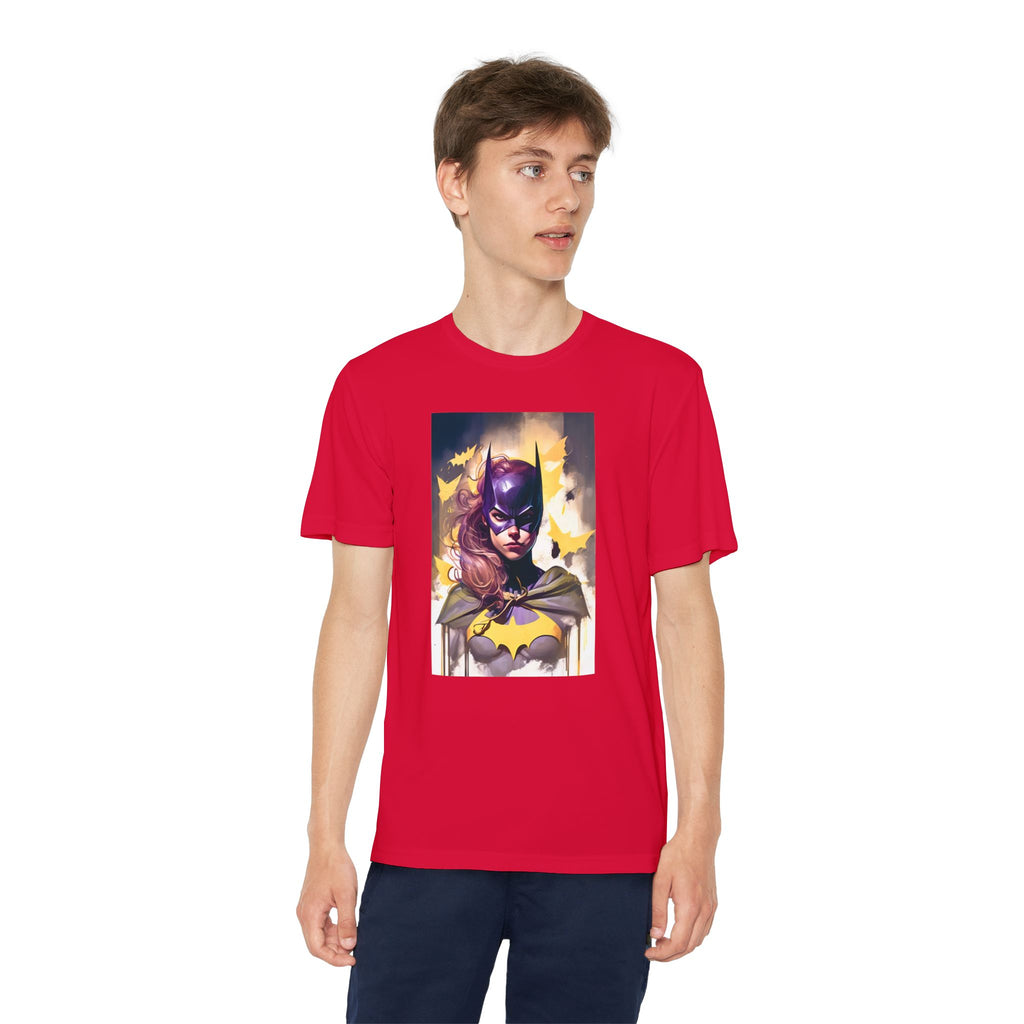 Superhero Youth T-Shirt Sports Graphic Tee, Cool Athletic Shirt for Kids