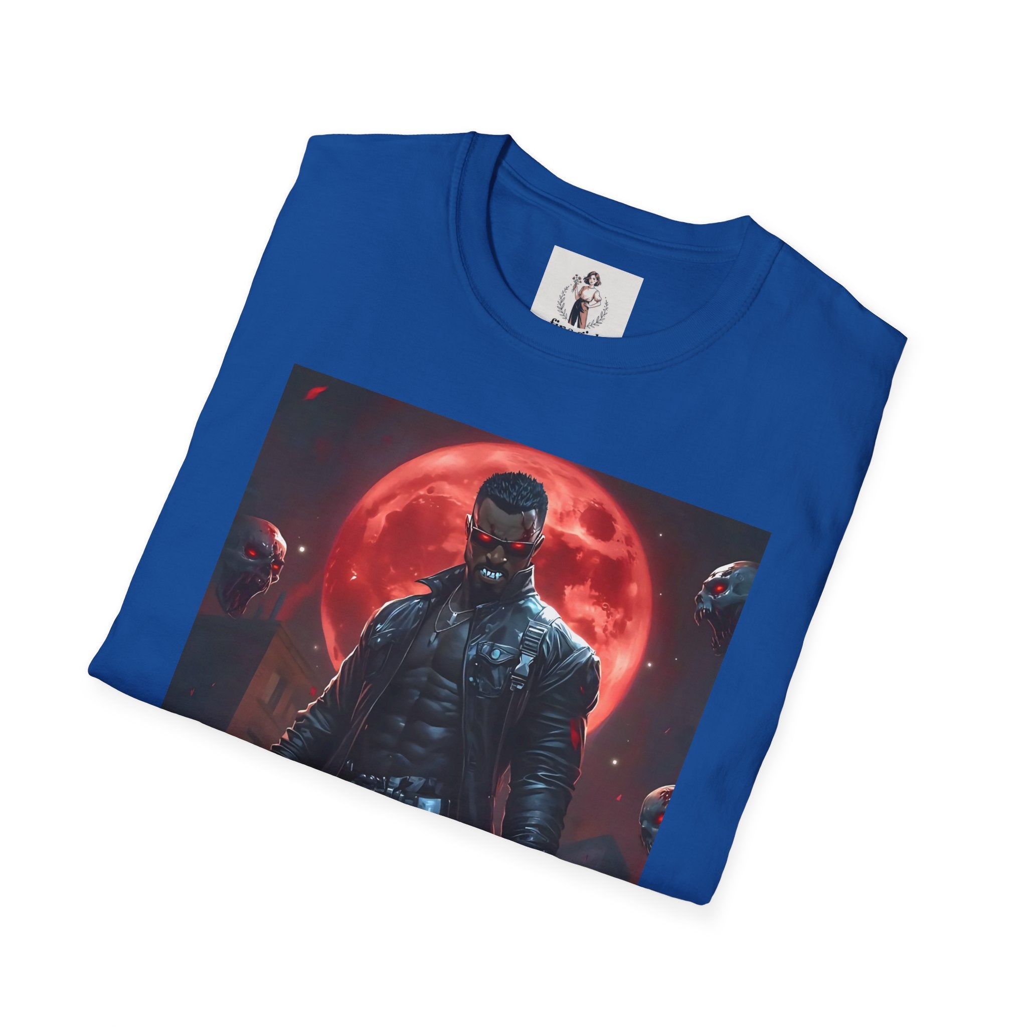 Blade Superhero Marvel Unisex Softstyle T-Shirt, Comic Book Tee, Geeky Clothing, Cosplay Costume Top