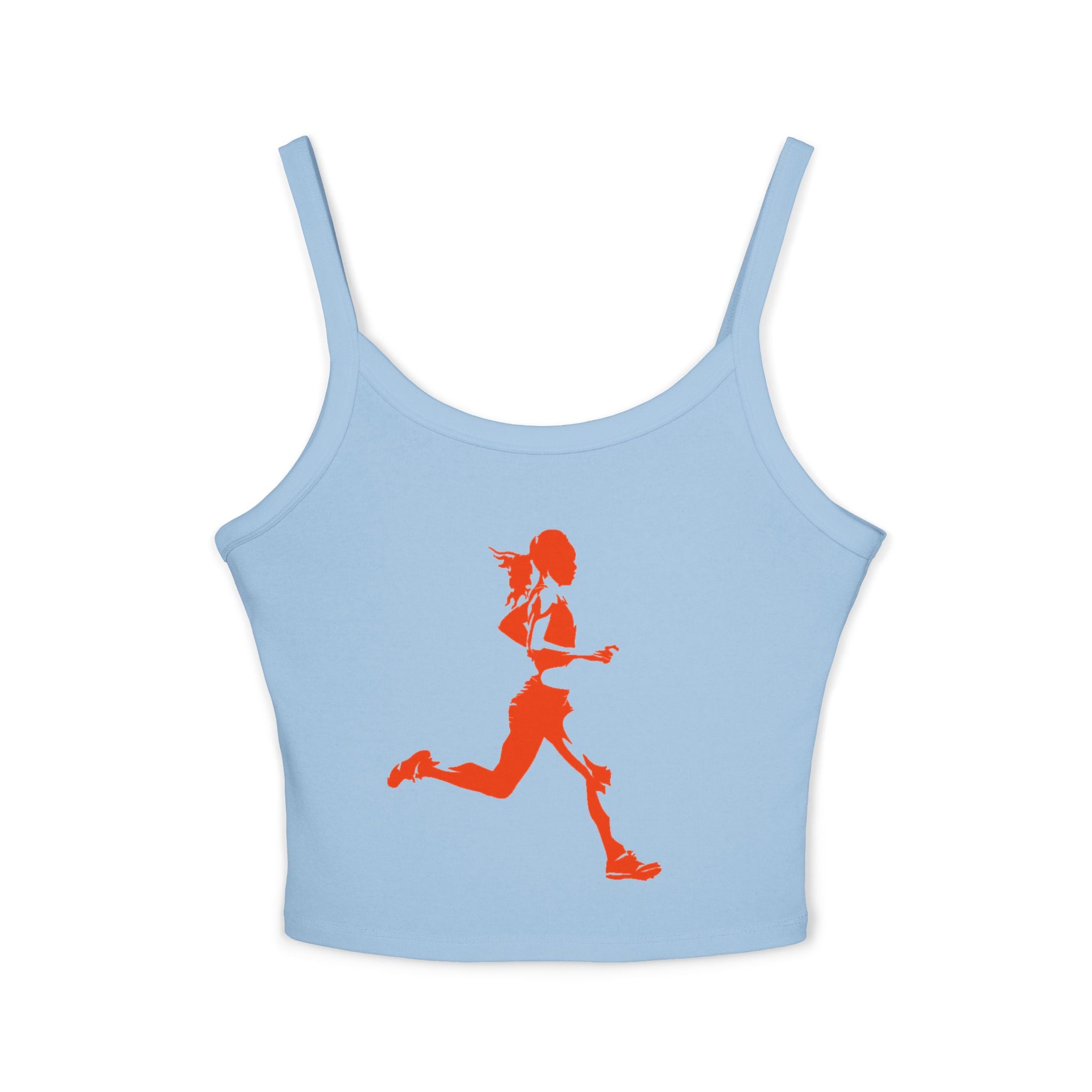 Running Woman Tank Top, Athletic Workout Top, Fitness Sleeveless Shirt, Jogging Muscle Tee, Exercise Gym Cami