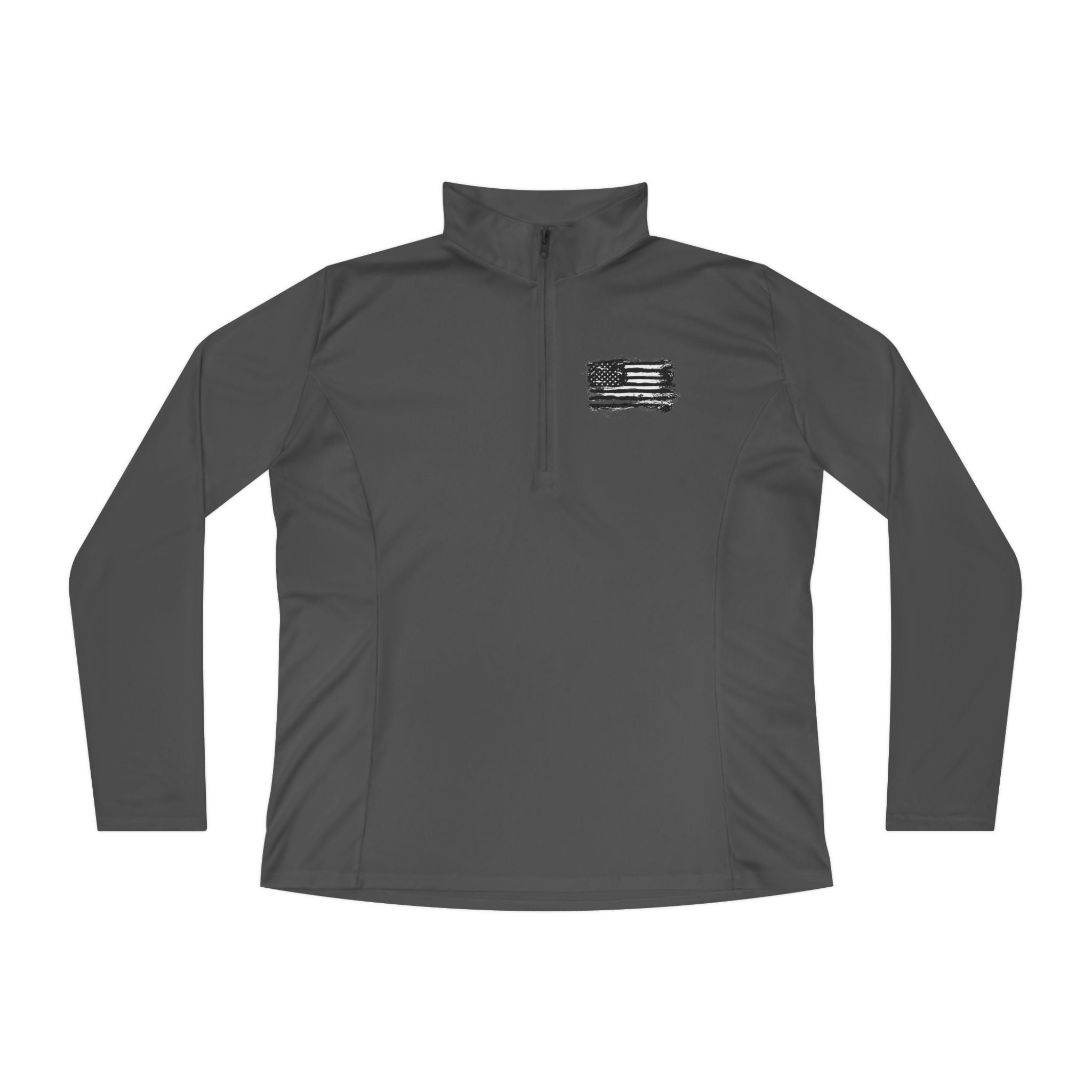 Ladies Quarter-Zip Pullover with Motivational Running Design, Athletic Apparel, Activewear, Sportswear, Fitness Gift, Running Top