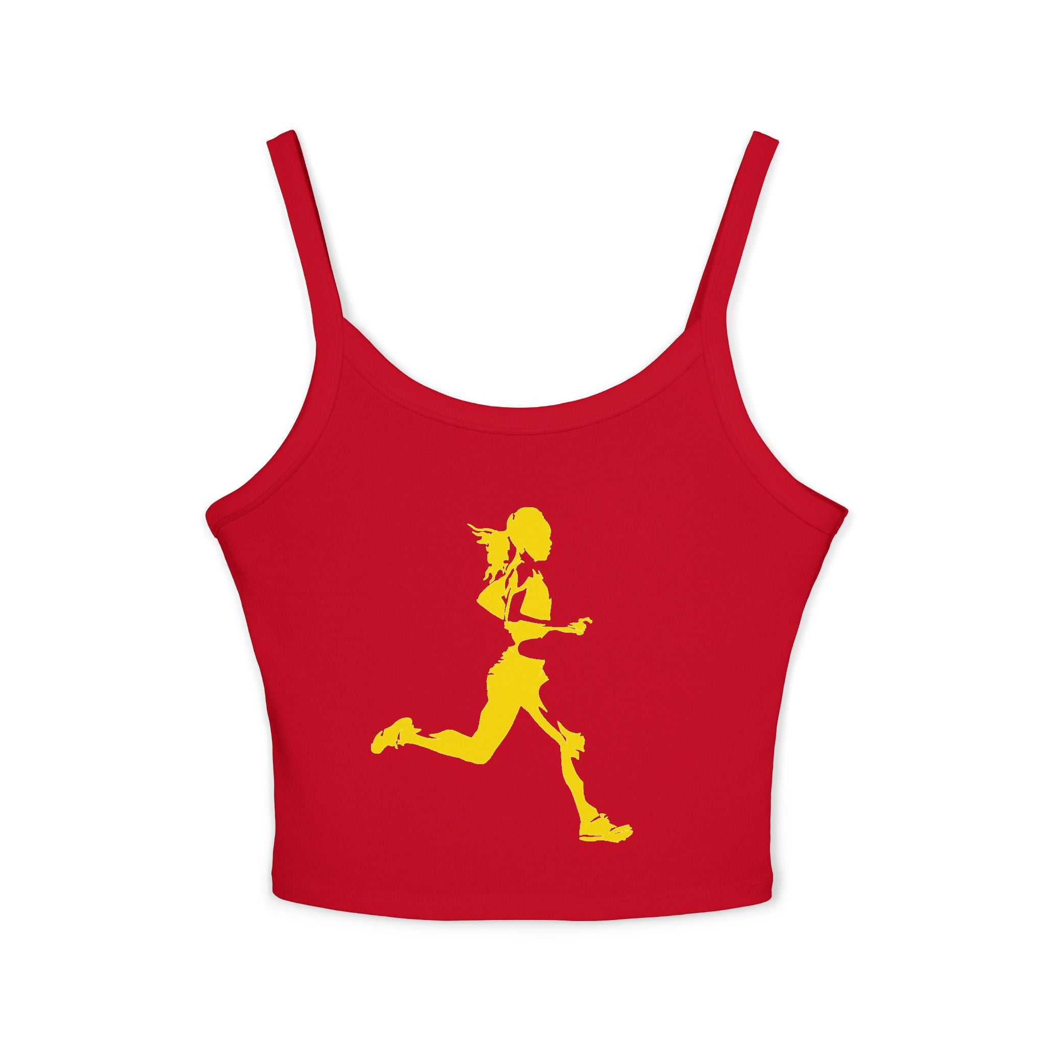Running Woman Tank Top, Athletic Workout Top, Fitness Sleeveless Shirt, Jogging Muscle Tee, Exercise Gym Cami