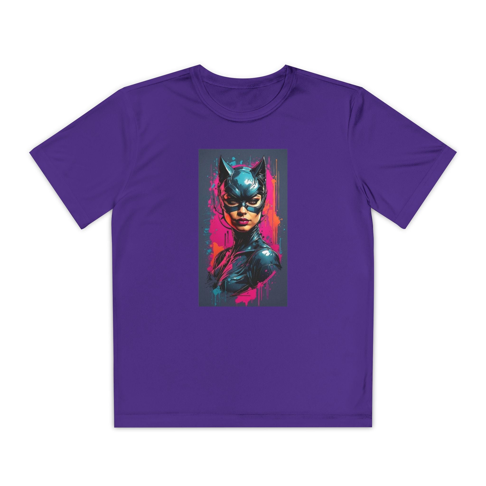 Superhero Youth T-Shirt Sports Graphic Tee, Cool Athletic Shirt for Kids