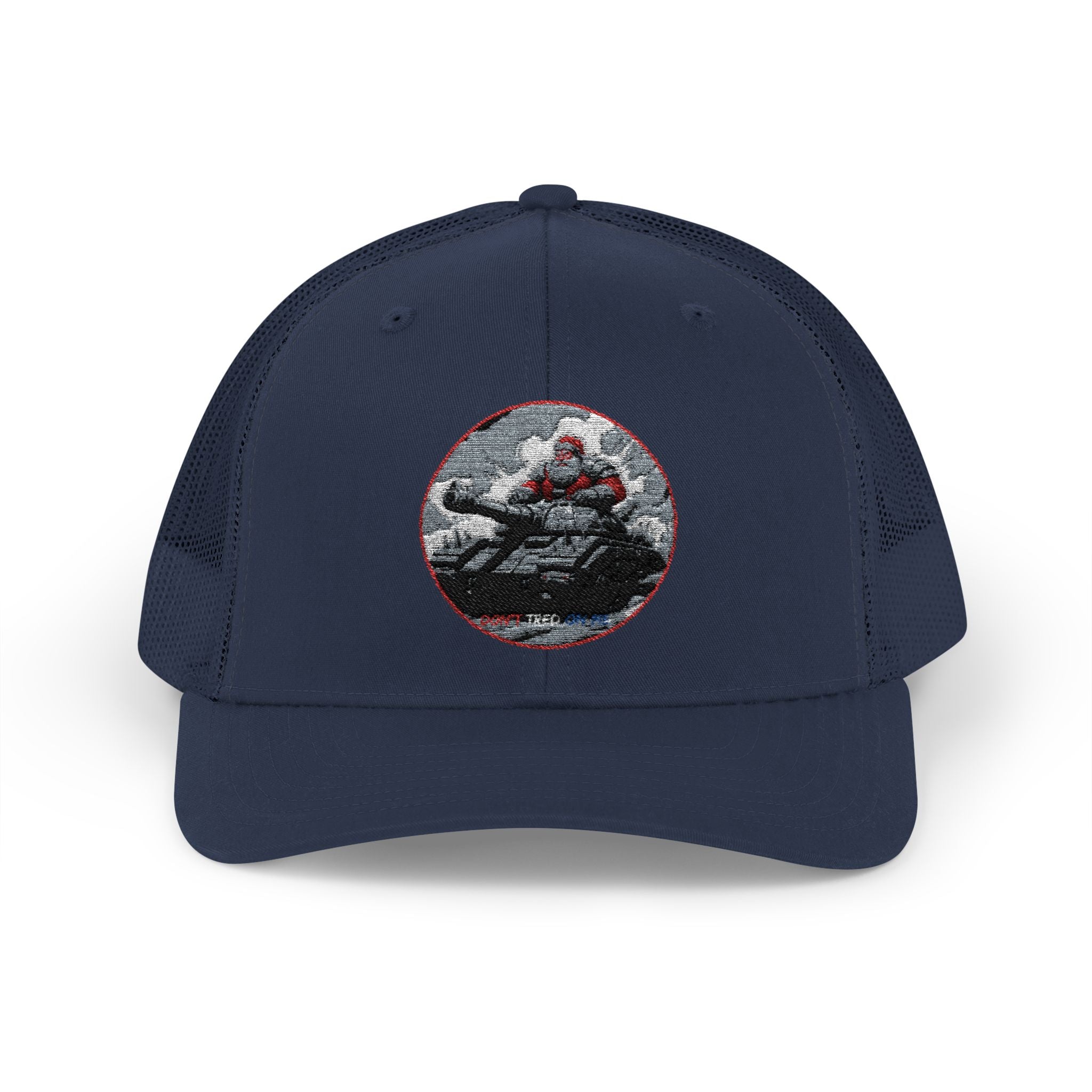 Santa Claus On A Tank Christmas Patriotic, Trucker Cap, Patriotic hat, Truckers Hat, Patriotic Accessories